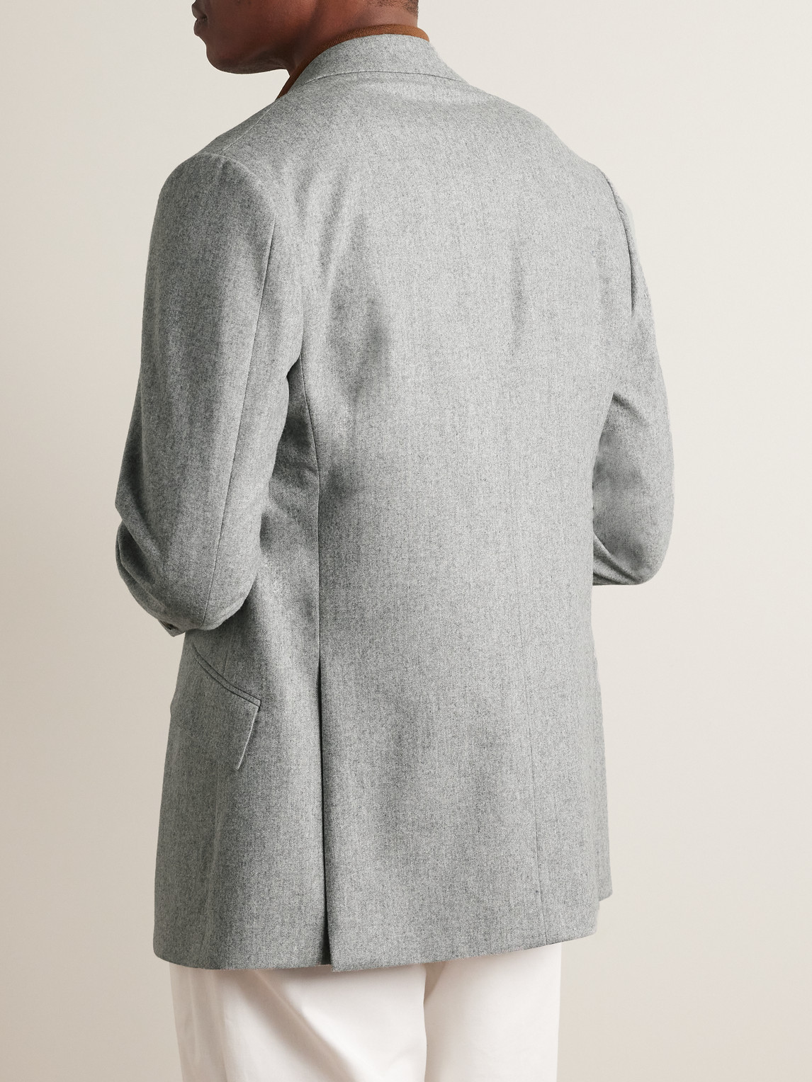 Shop Richard James Hyde Super 130s Wool-flannel Blazer In Gray