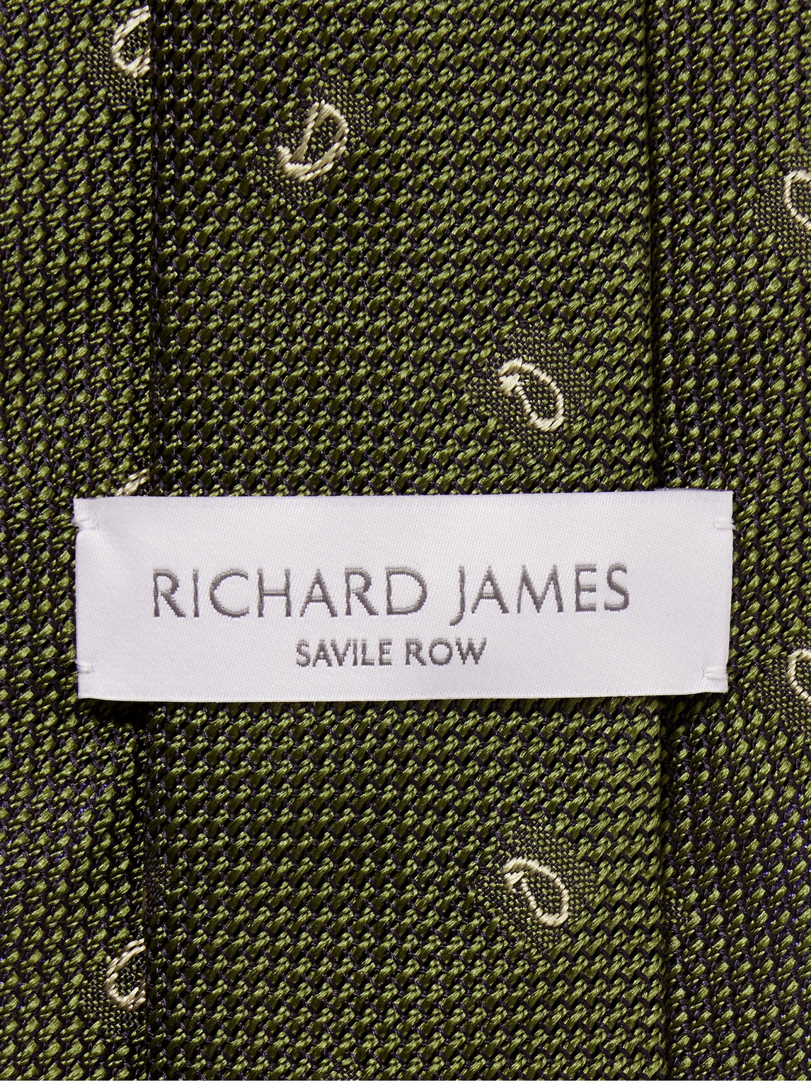 Shop Richard James 8.5cm Embroidered Silk-grenadine Tie In Green