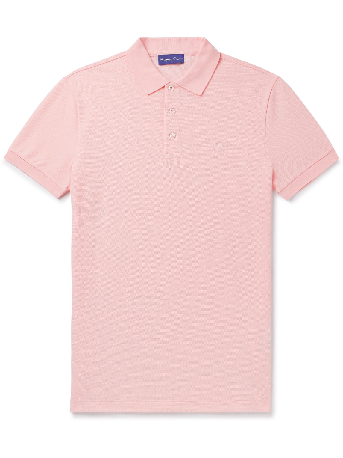 Ralph Lauren Purple Label Logo-embroidered Cotton-piqué Polo Shirt In Pink