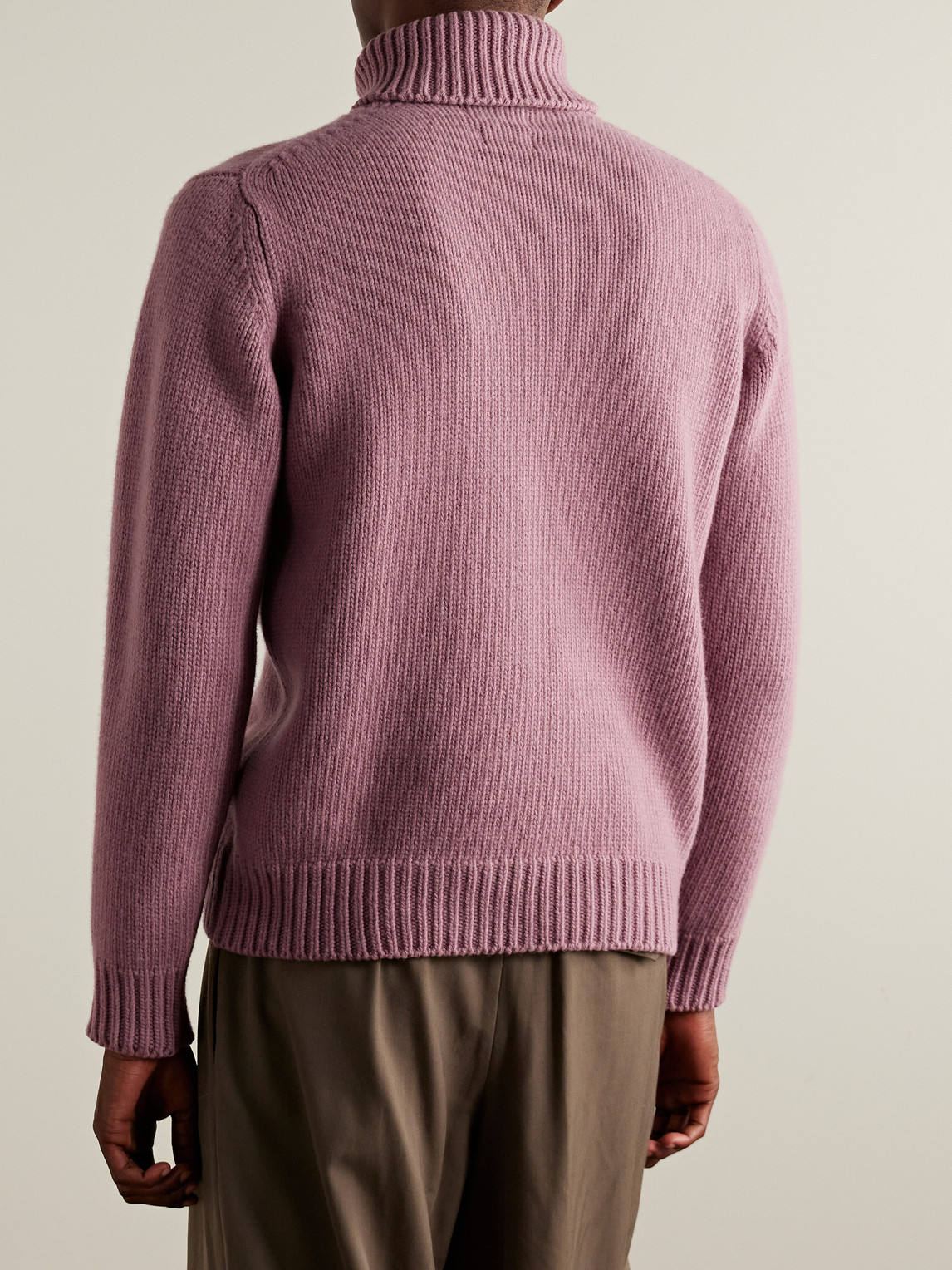 Shop Richard James Wool Rollneck Sweater In Pink