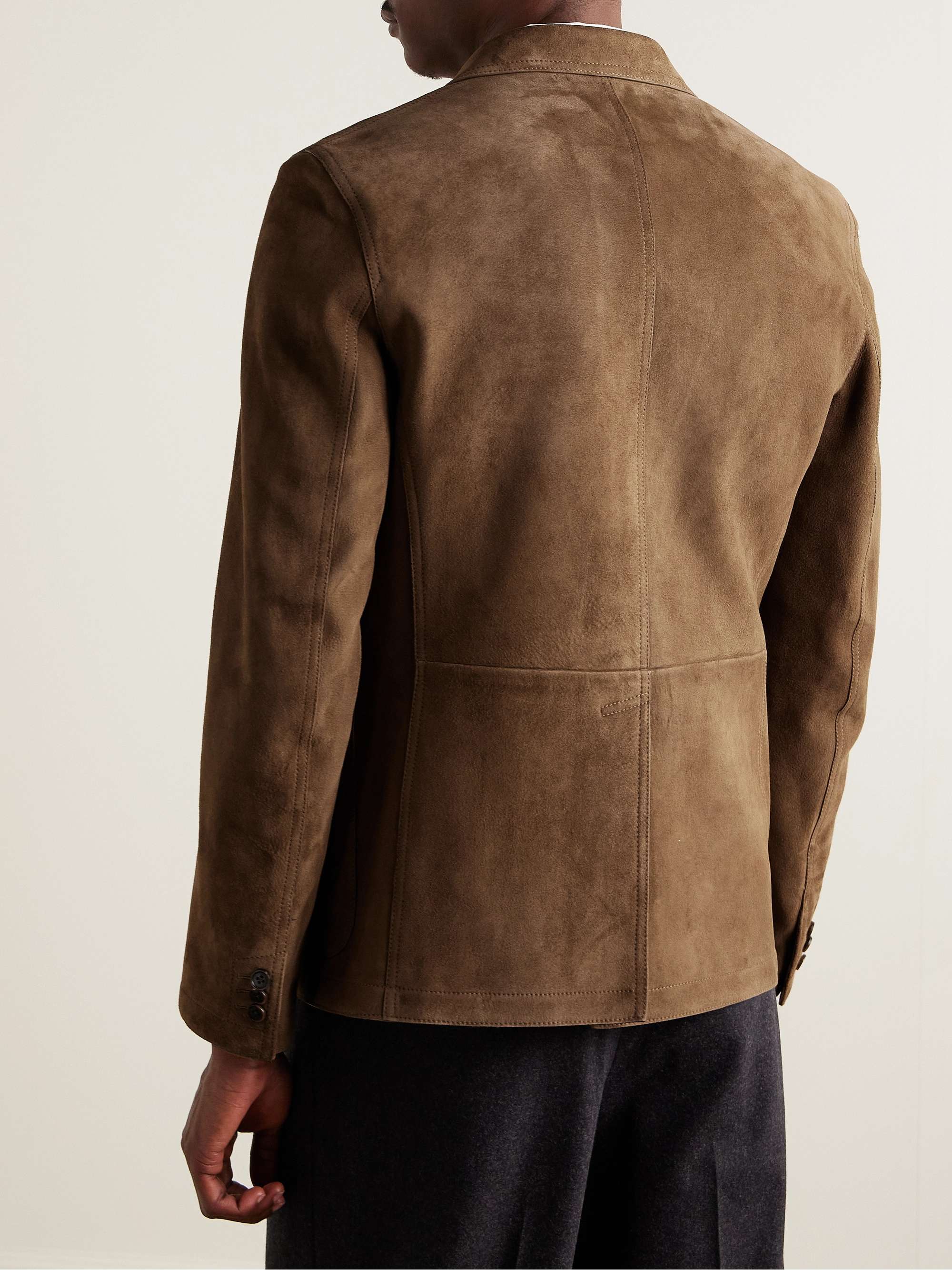 Purple suede blazer online