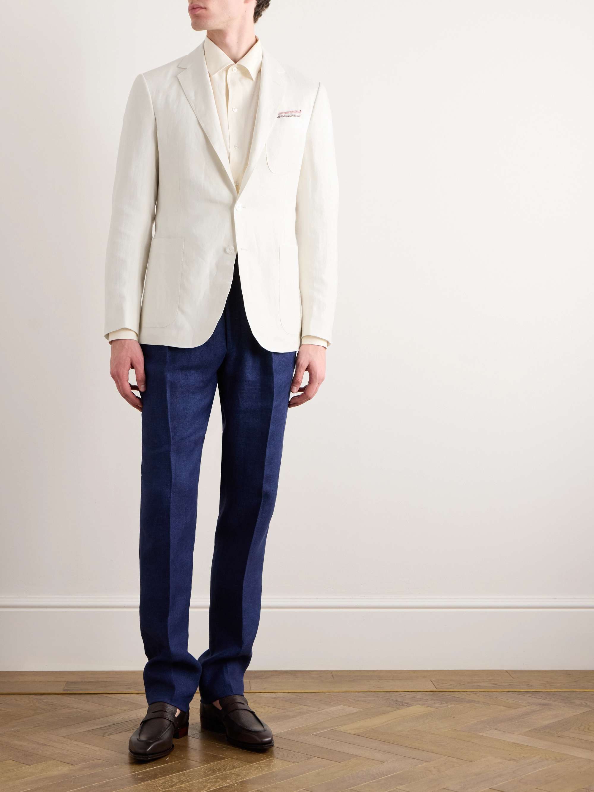 Kent Silk and Linen-Blend Blazer