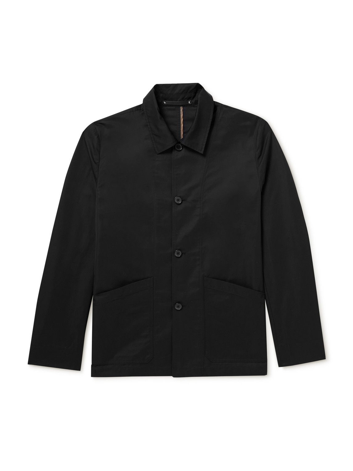 Paul Smith Cotton-blend Shell Shirt Jacket In Black