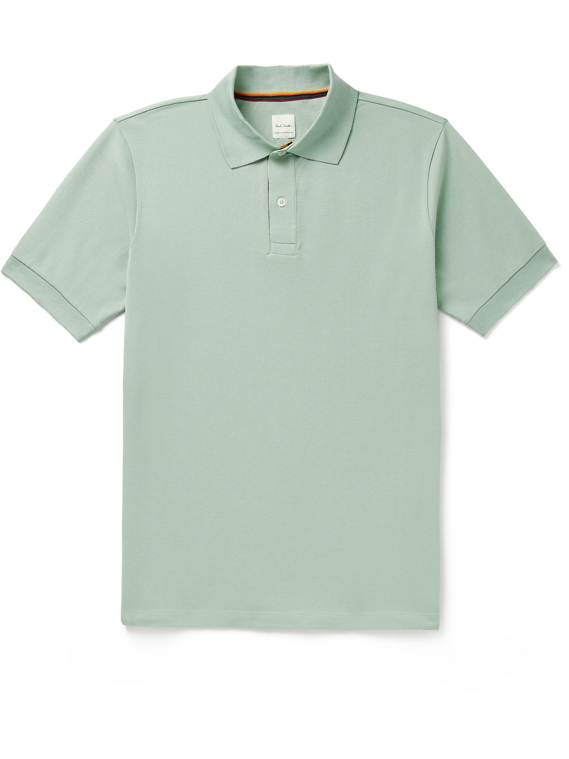 Paul Smith Cotton-piqué Polo Shirt In Green