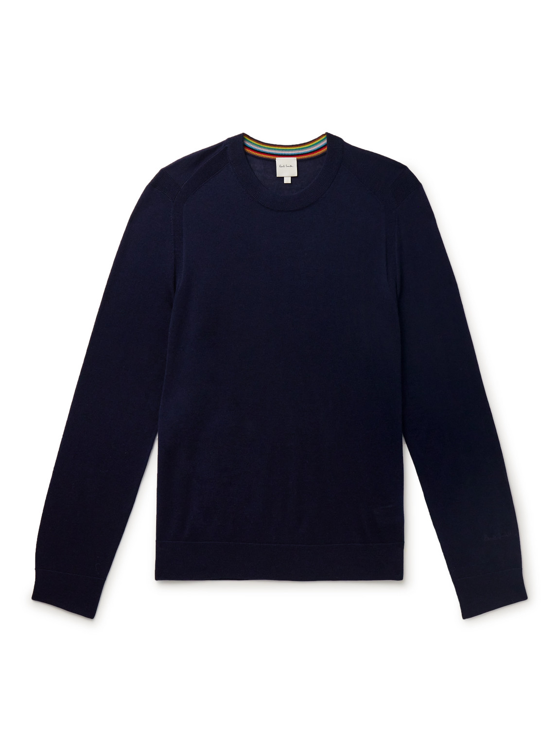 Paul Smith Slim-fit Merino Wool Sweater In Blue