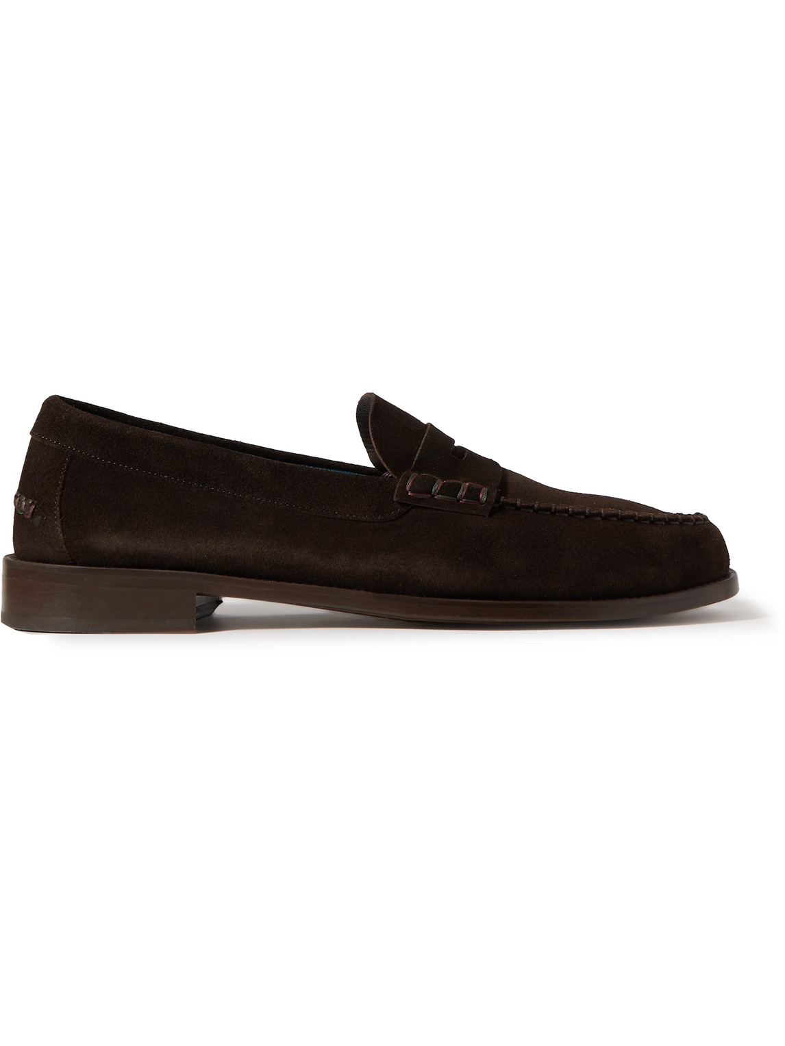 Paul Smith Lido Suede Loafers In Brown