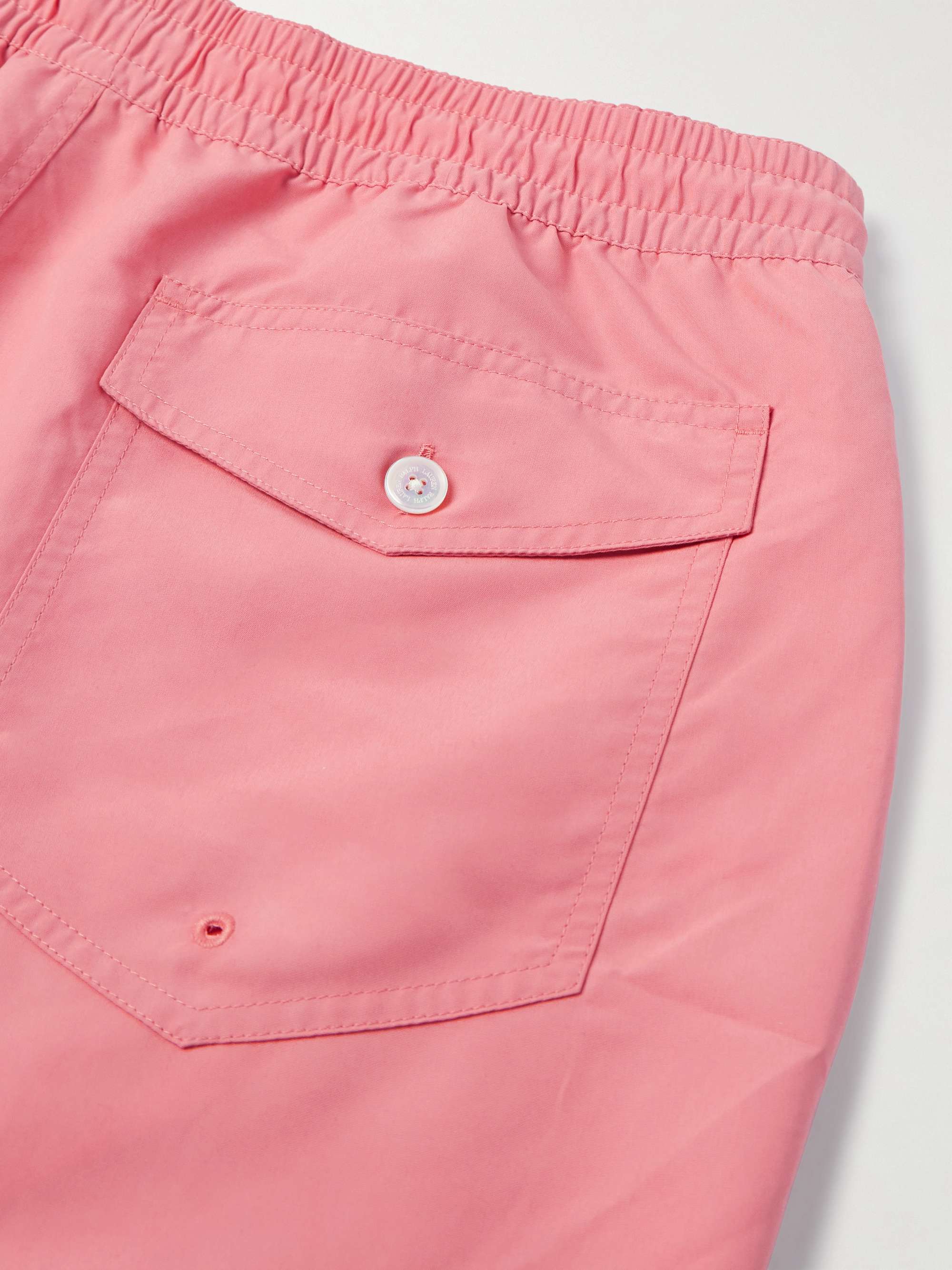 RALPH LAUREN PURPLE LABEL Amalfi Straight-Leg Mid-Length Logo ...