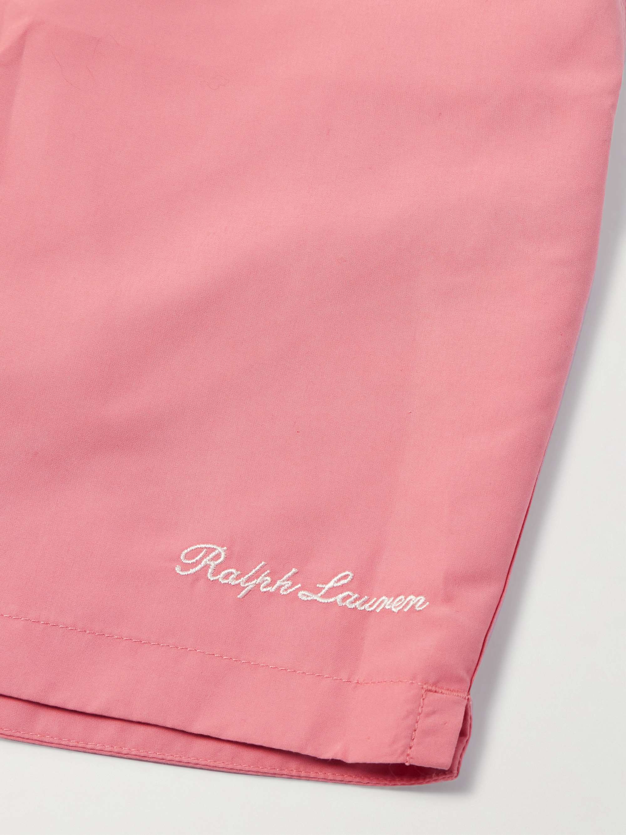 RALPH LAUREN PURPLE LABEL Amalfi Straight-Leg Mid-Length Logo ...