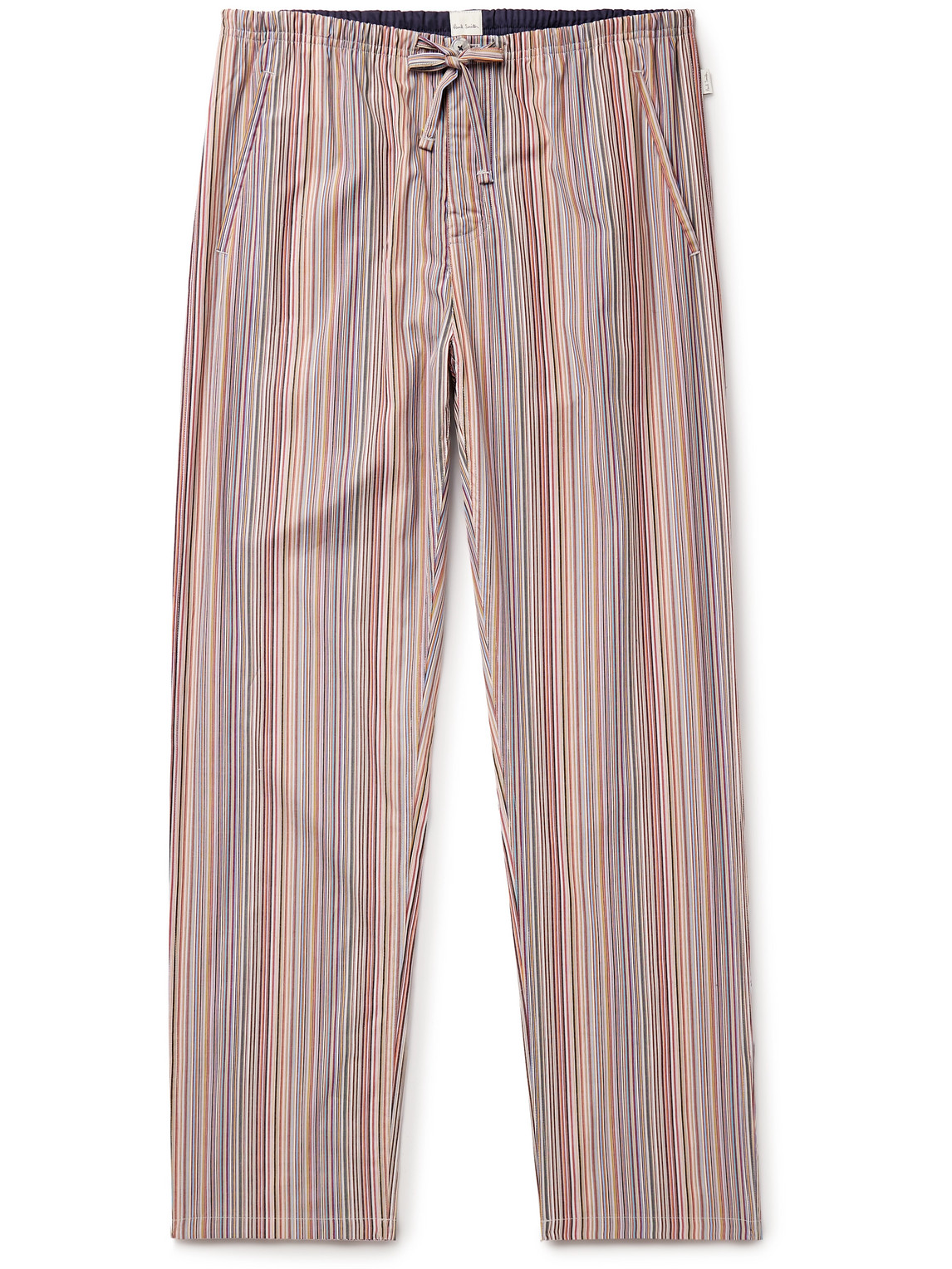 Paul Smith Striped Cotton Pyjama Trousers In Multi