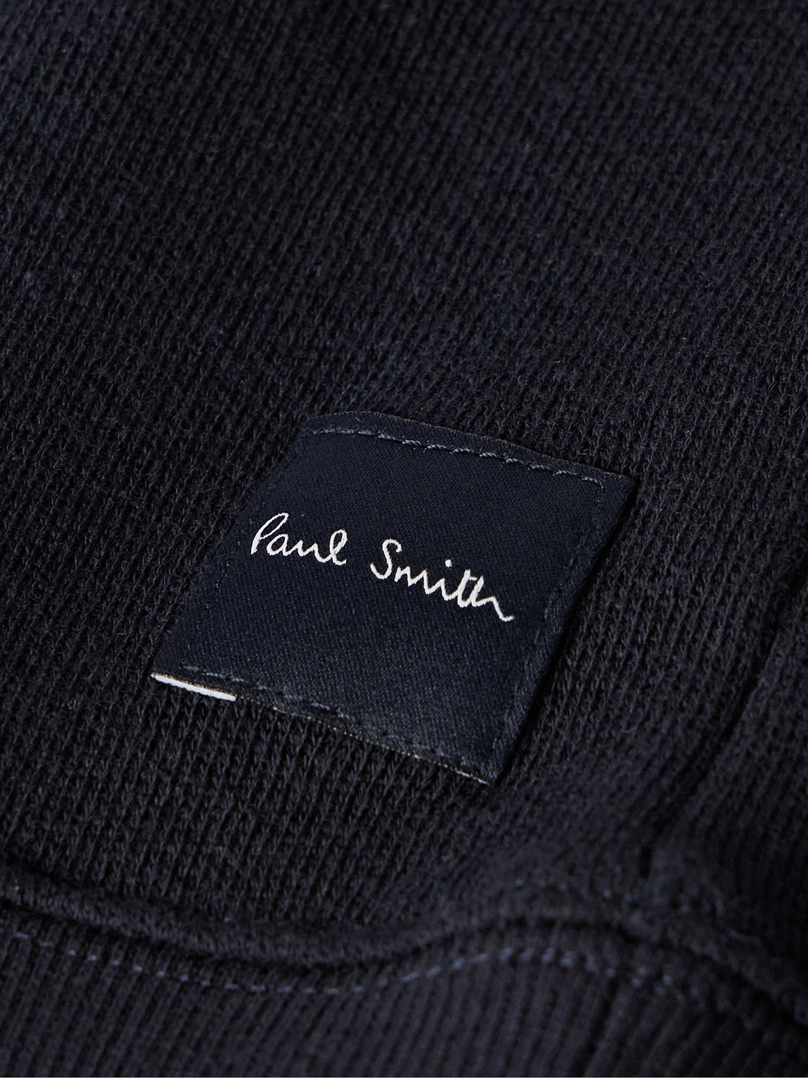 PAUL SMITH STRIPED APPLIQUÉD COTTON-JERSEY SWEATSHIRT
