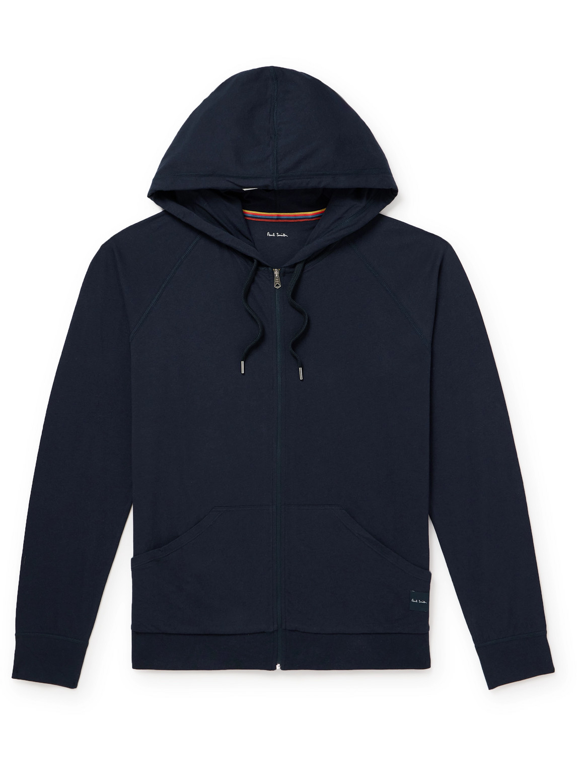 Logo-Appliquéd Cotton-Jersey Zip-Up Hoodie