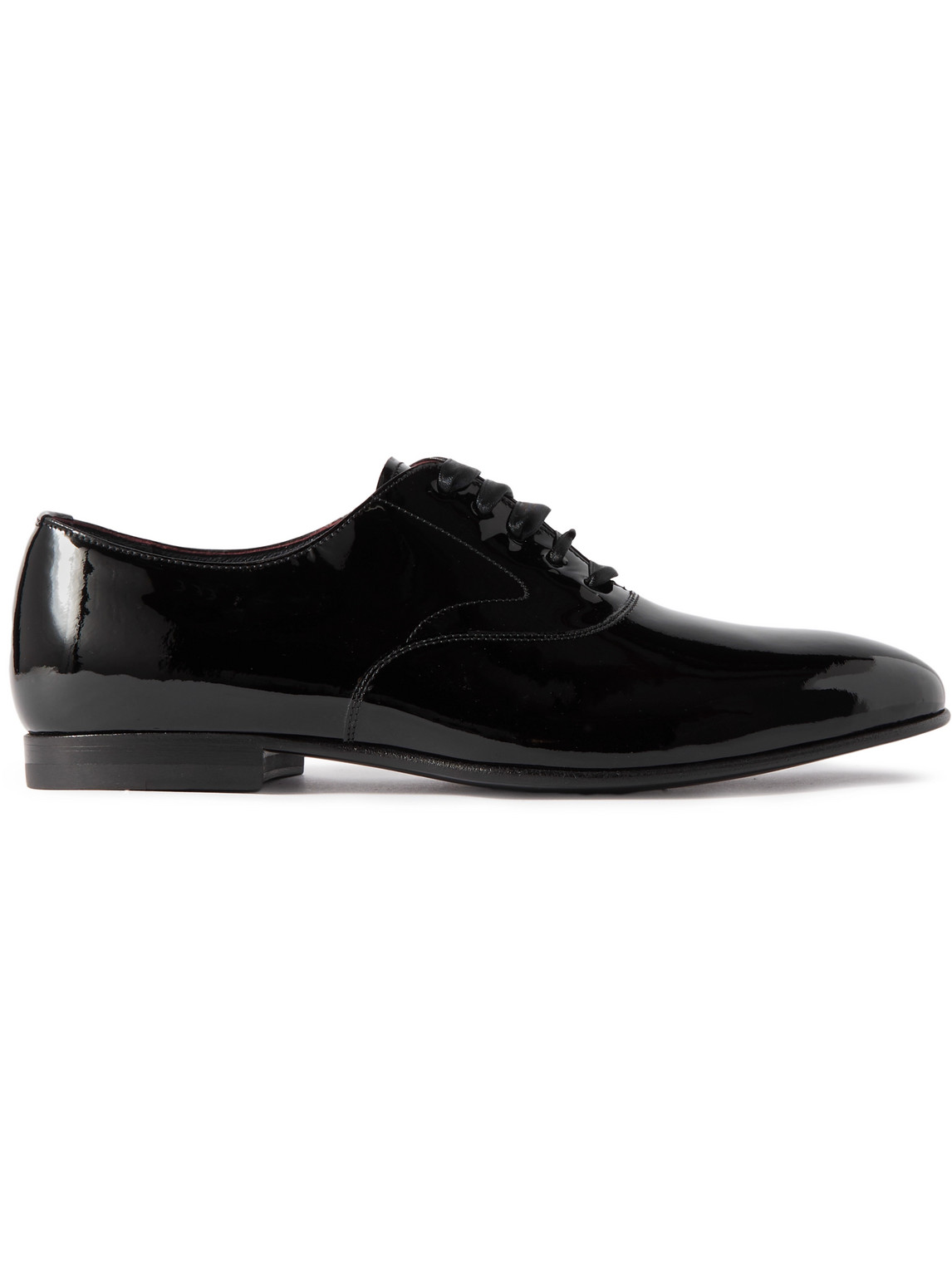 Ralph Lauren Purple Label Paget Ii Patent-leather Oxford Shoes In Black