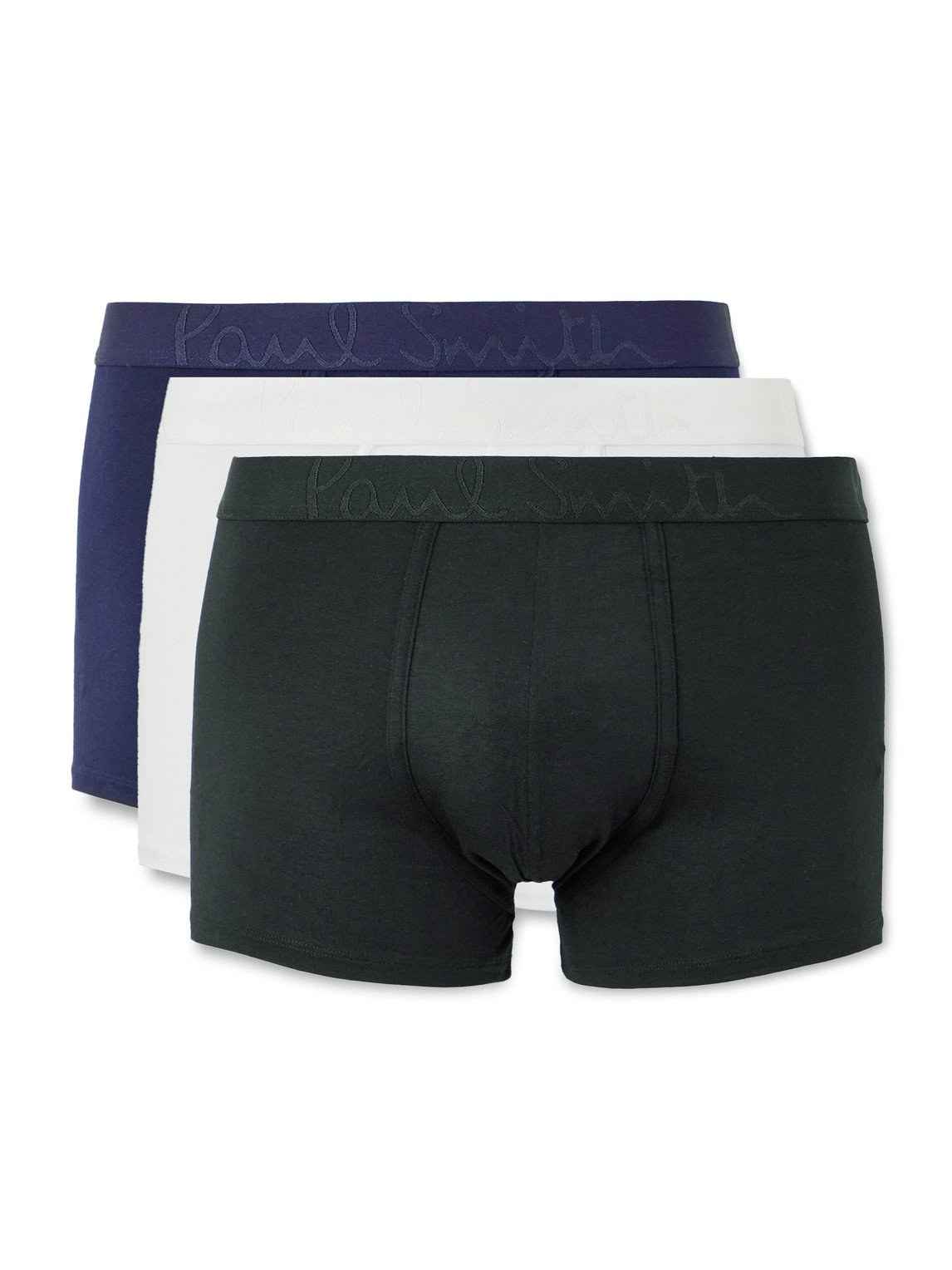 Paul Smith Three-pack Stretch Modal-jersey Boxer Briefs In Multi