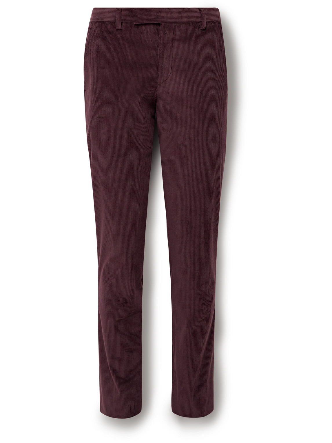Paul Smith Slim-fit Cotton-blend Corduroy Suit Trousers In Burgundy