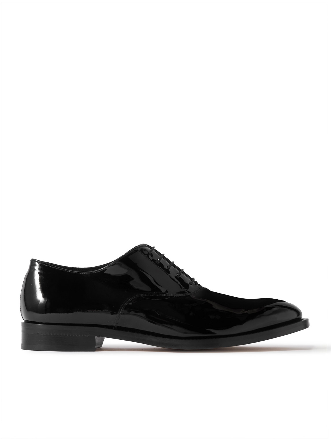 Paul Smith Gershwin Patent-leather Oxford Shoes In Black