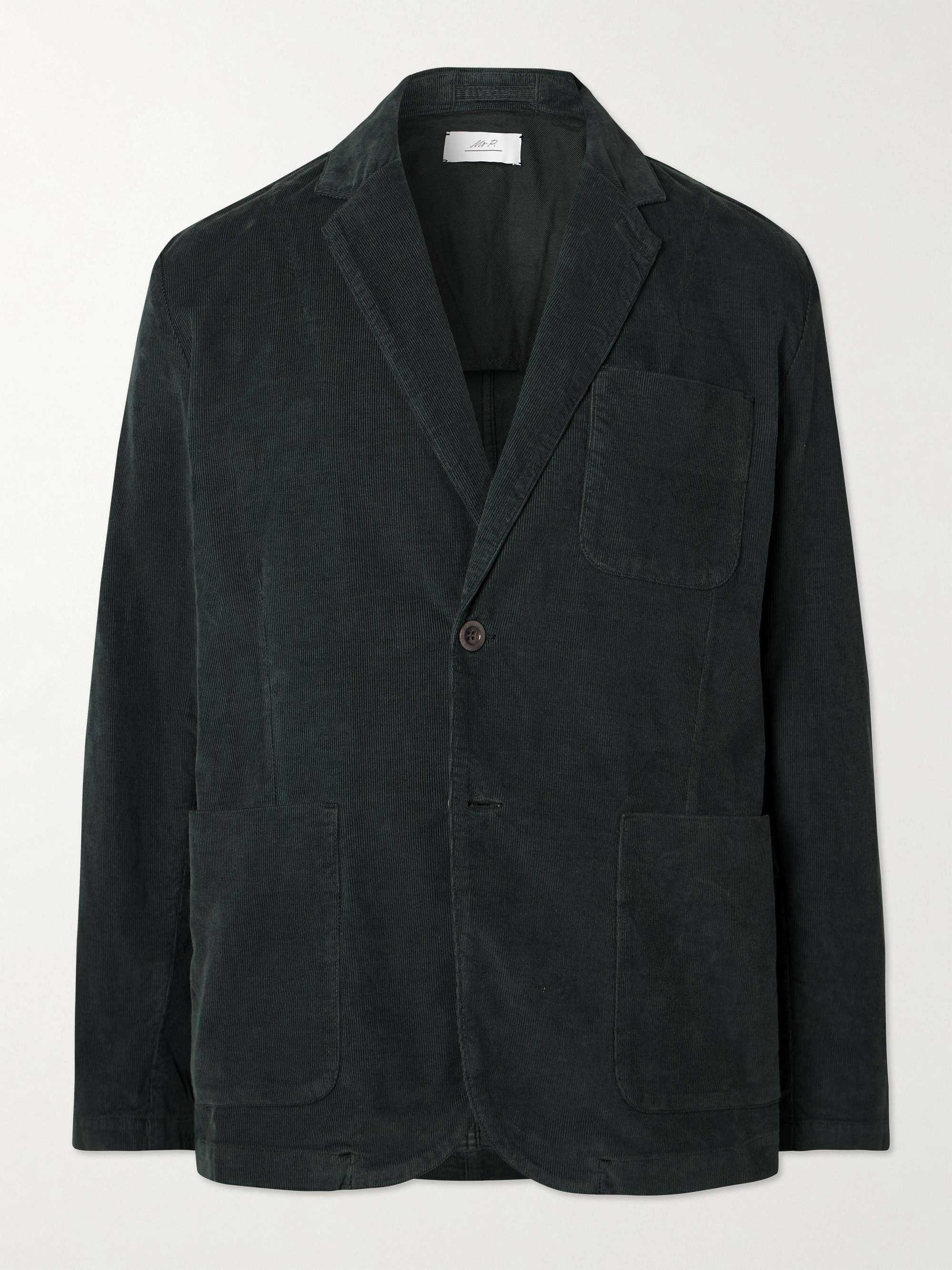 MR P. Garment-Dyed Stretch Organic Cotton-Needlecord Blazer for Men ...