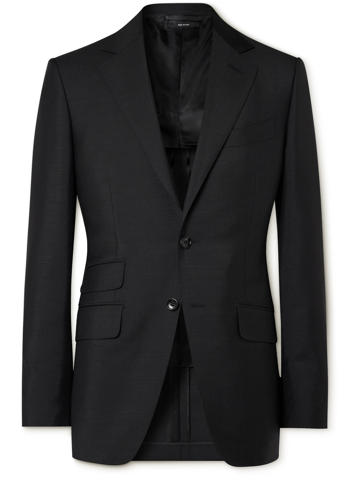 Tom Ford O'connor Slim-fit Mohair And Wool-blend Suit Jacket In Black