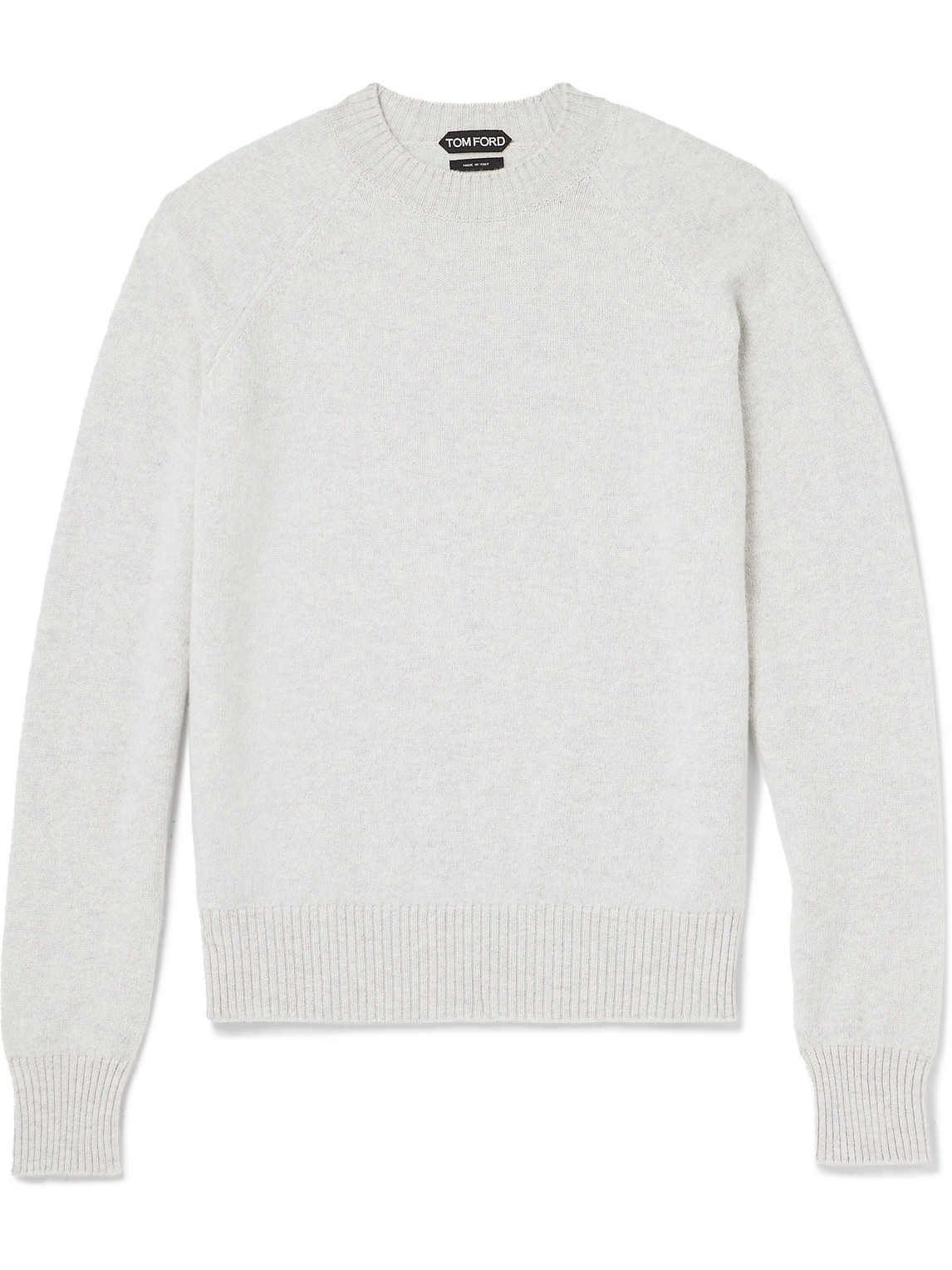 Tom Ford Wool And Cashmere-blend Sweater In Gray