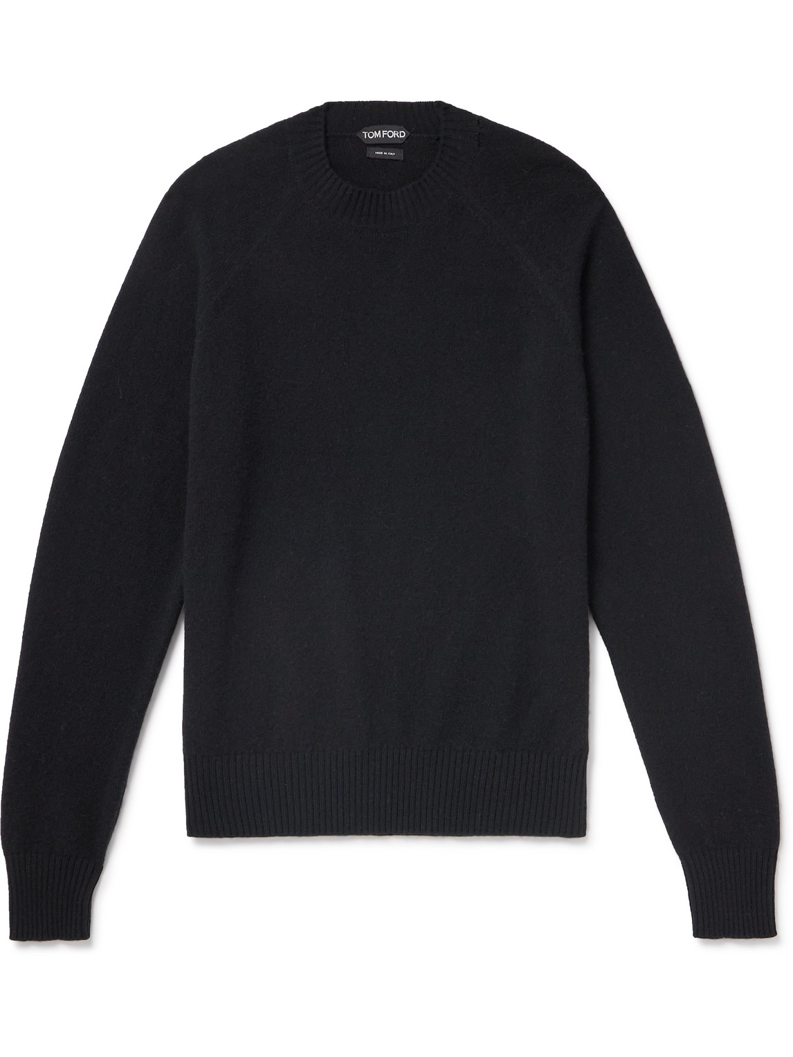 Tom Ford Wool And Cashmere-blend Sweater In Black