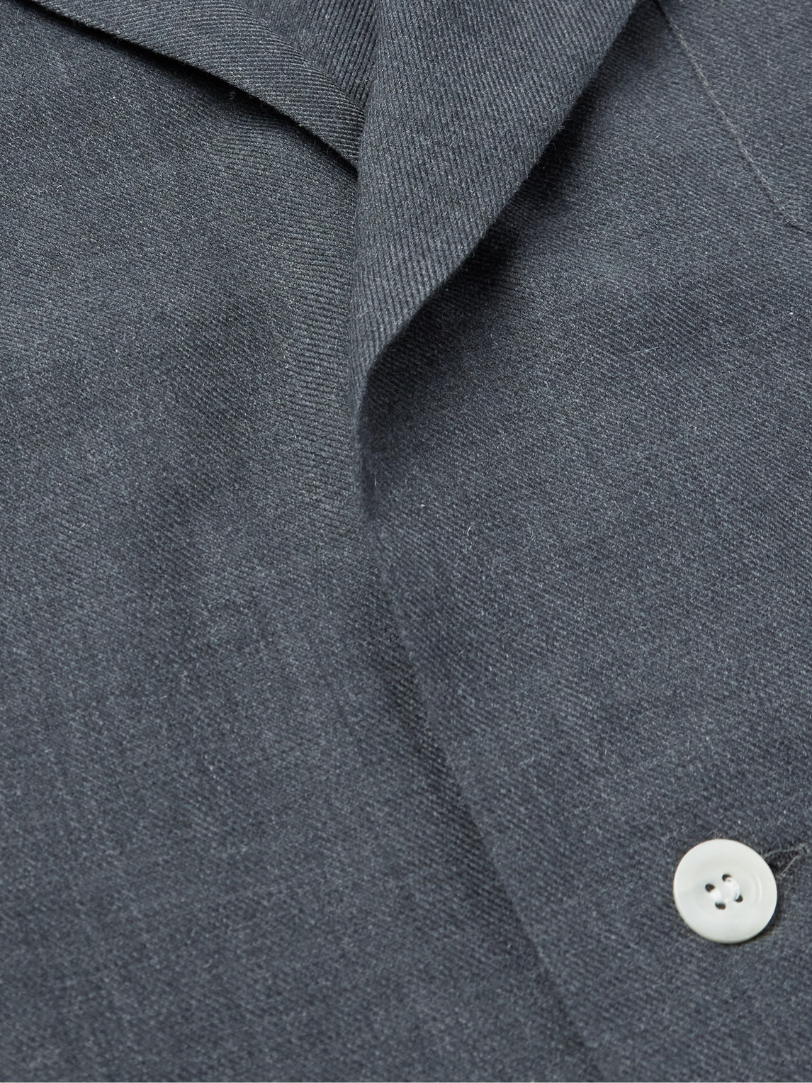 Thom Sweeney Cotton-twill Pyjama Set In Blue