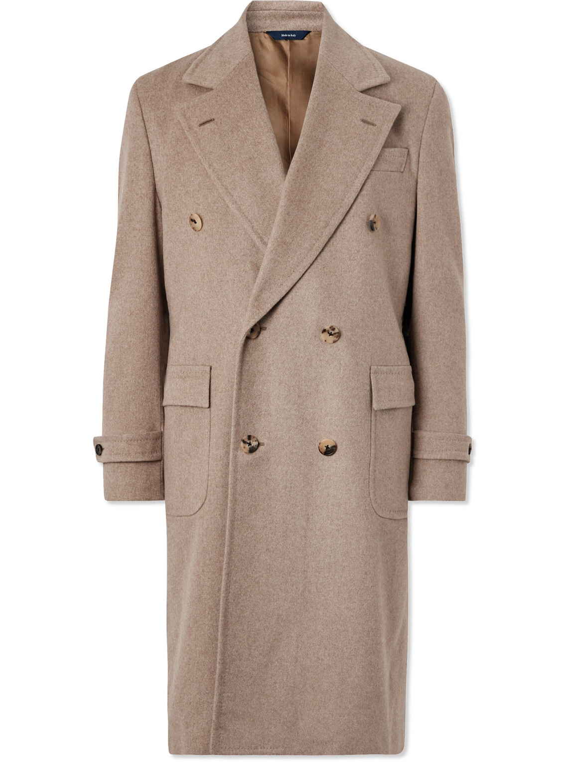 Double-Breasted Cashmere Coat