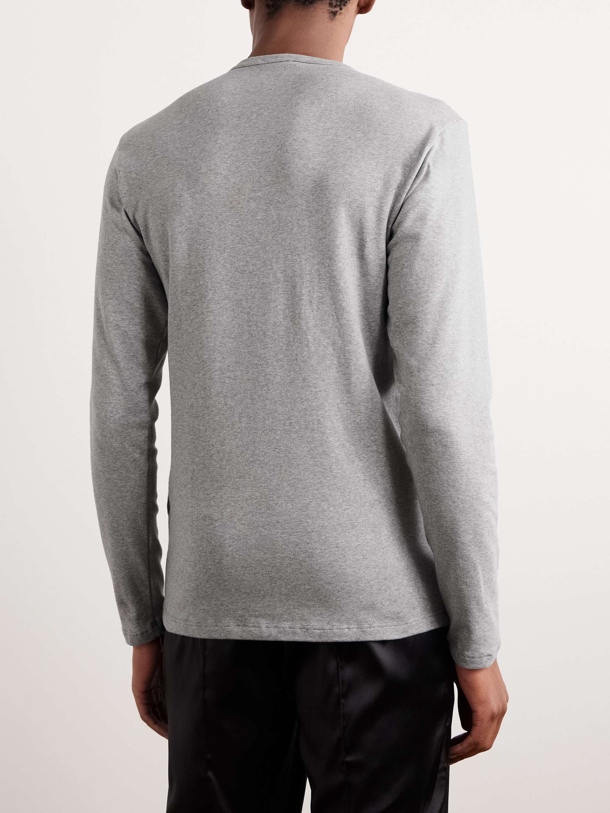 TOM FORD Stretch-Cotton Jersey Henley Pyjama T-Shirt