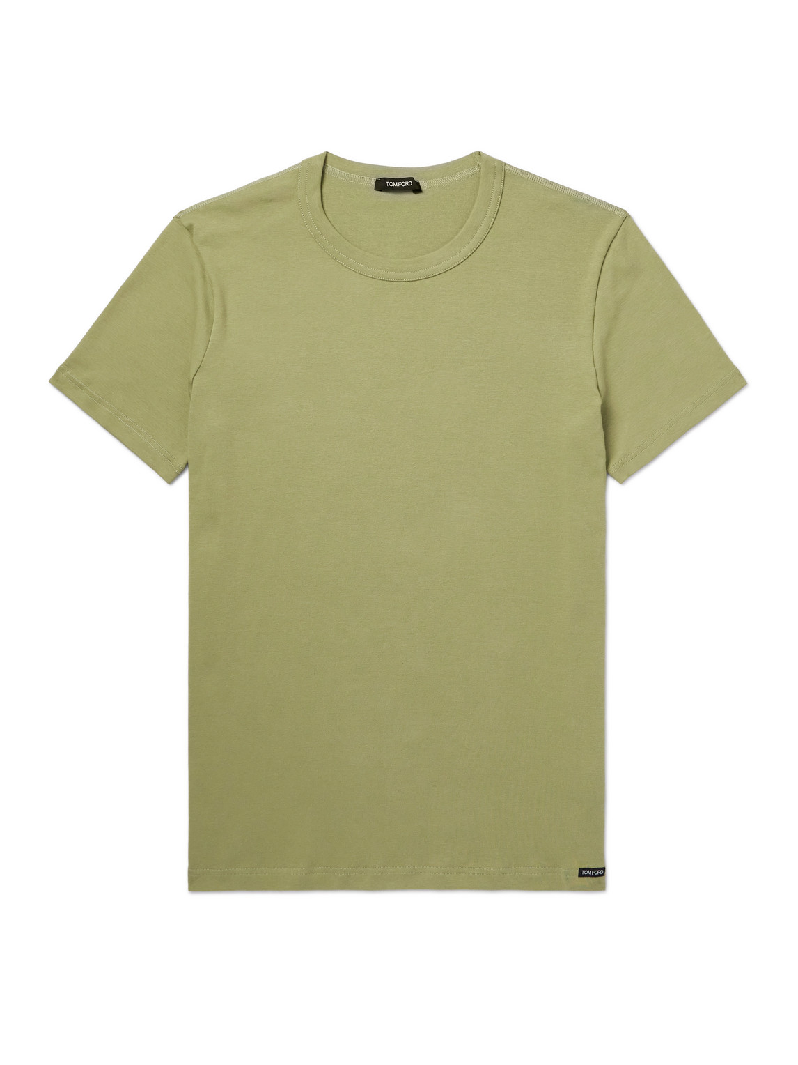 Tom Ford Slim-fit Stretch-cotton Jersey T-shirt In Green