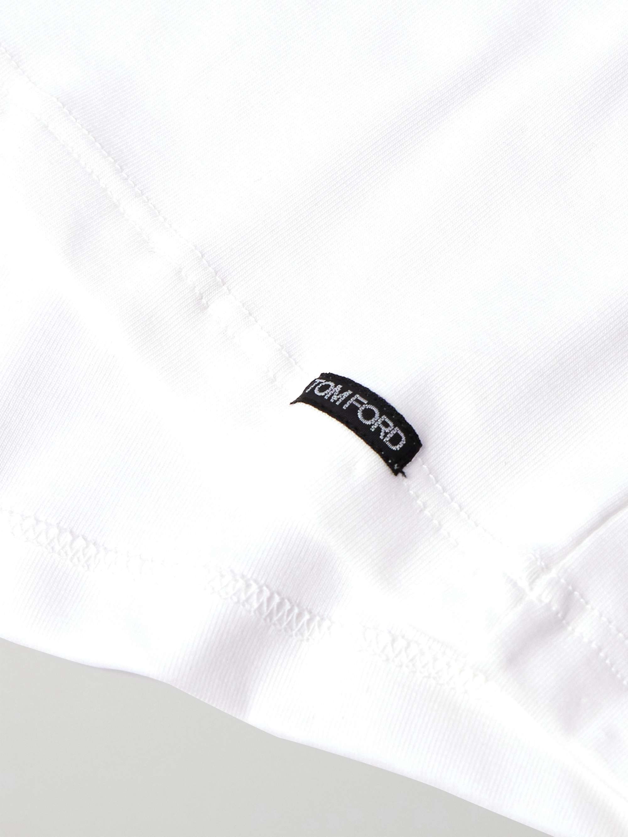 TOM FORD Stretch-Cotton Jersey Henley Pyjama T-Shirt