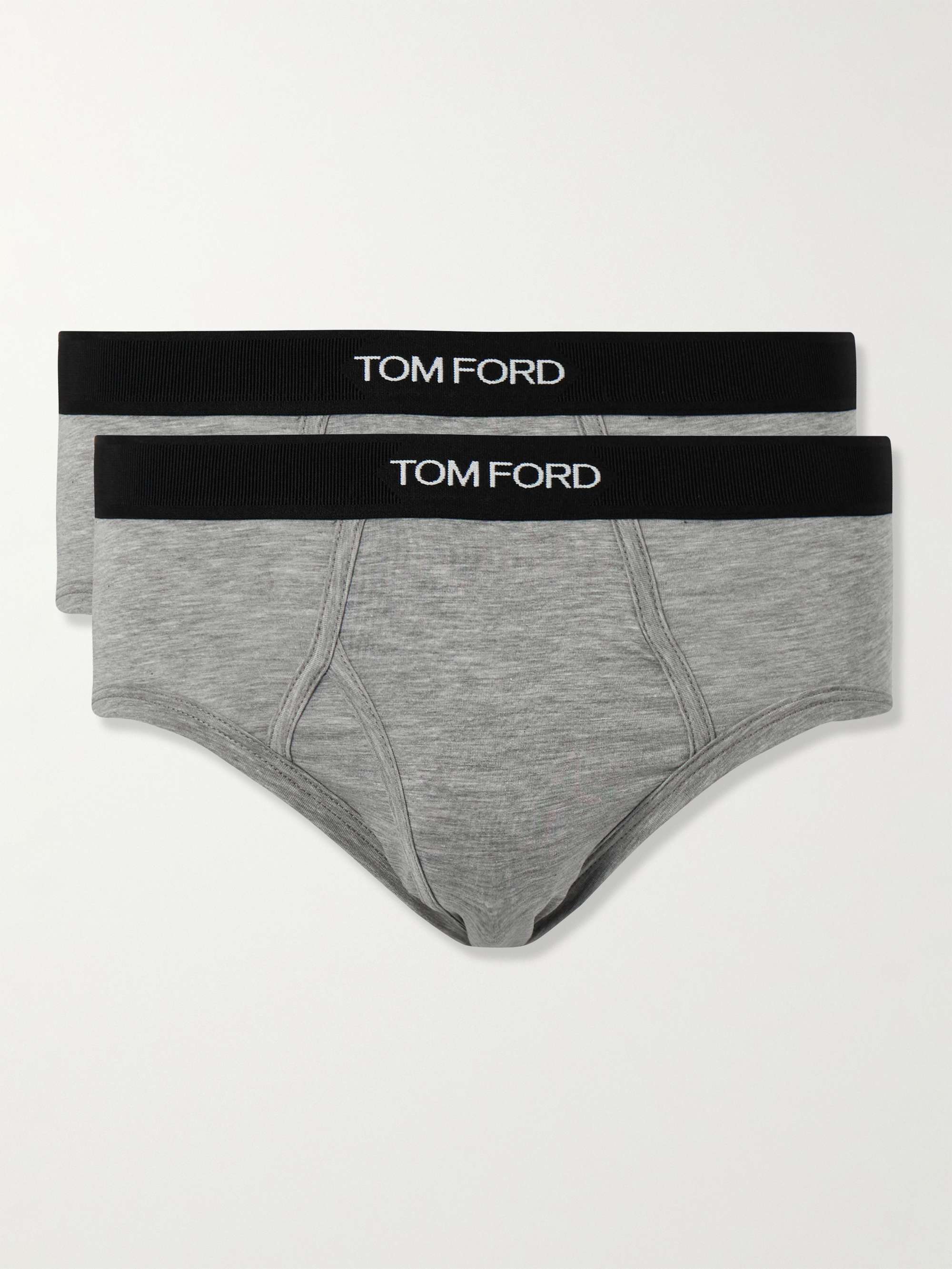 TOM FORD Two-Pack Stretch-Cotton and Modal-Blend Briefs for Men