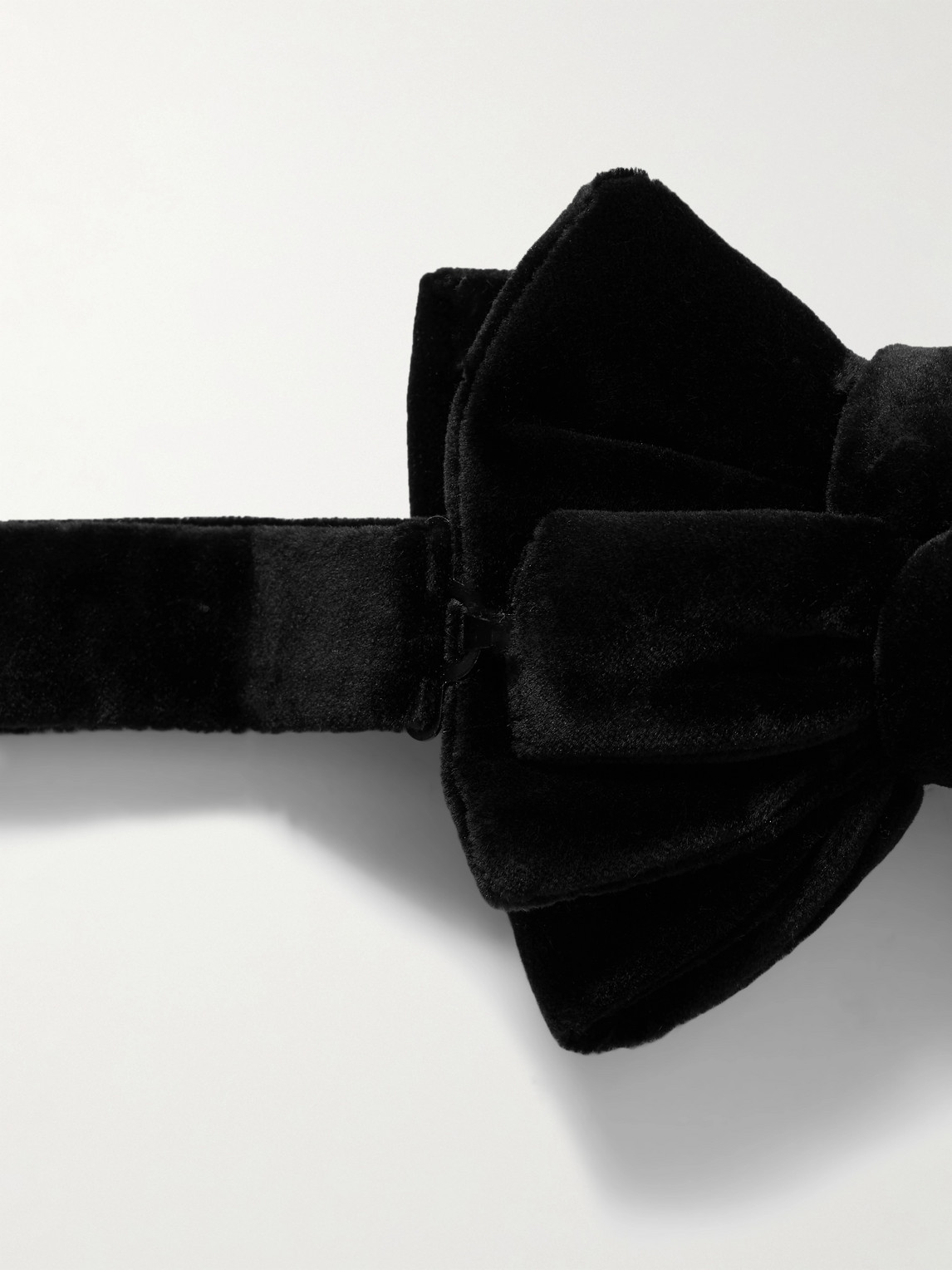 Tom Ford Pre-tied Cotton-velvet Bow Tie In Black