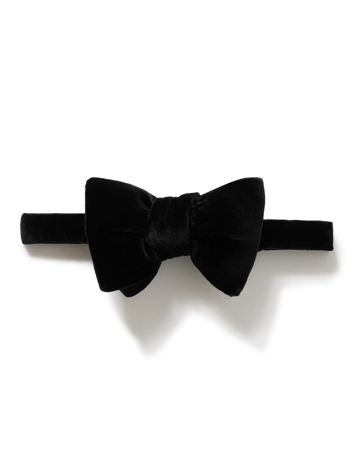 Tom Ford Pre-tied Cotton-velvet Bow Tie In Black