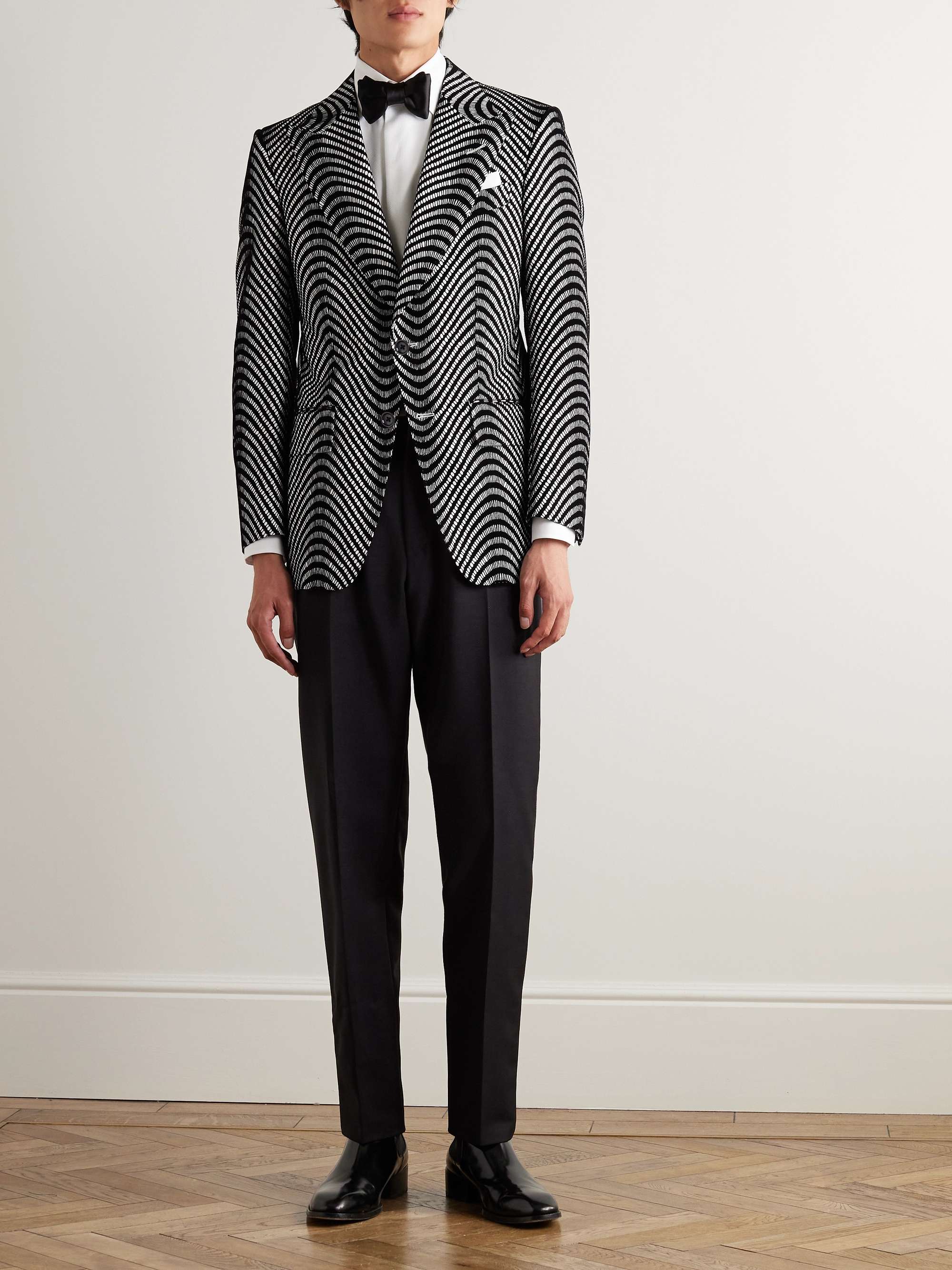 TOM FORD Atticus Slim-Fit Velvet-Jacquard Tuxedo Jacket for Men | MR PORTER