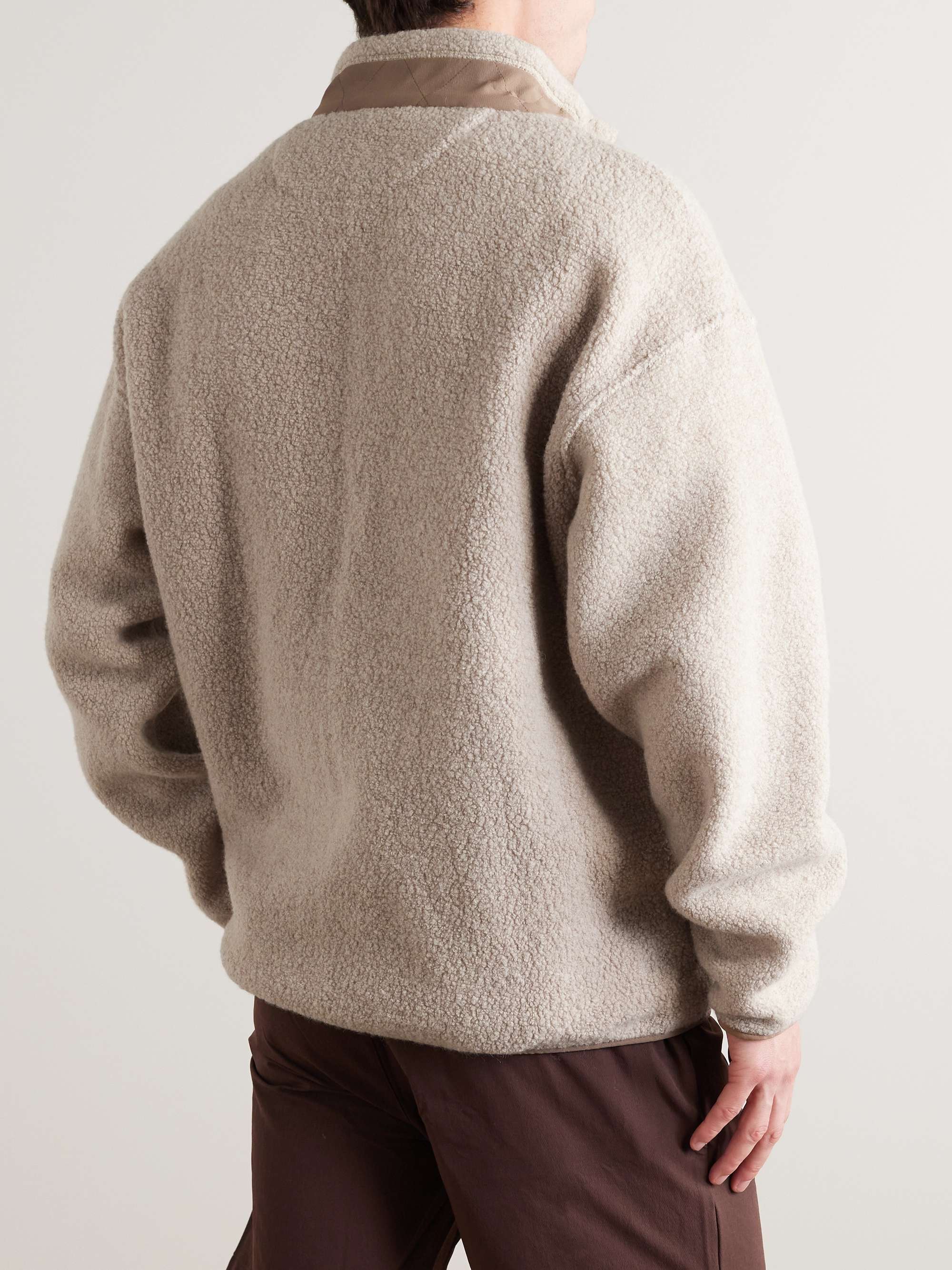 OUTDOOR VOICES MegaFleece Oversized ShellTrimmed ZipUp Jacket for Men