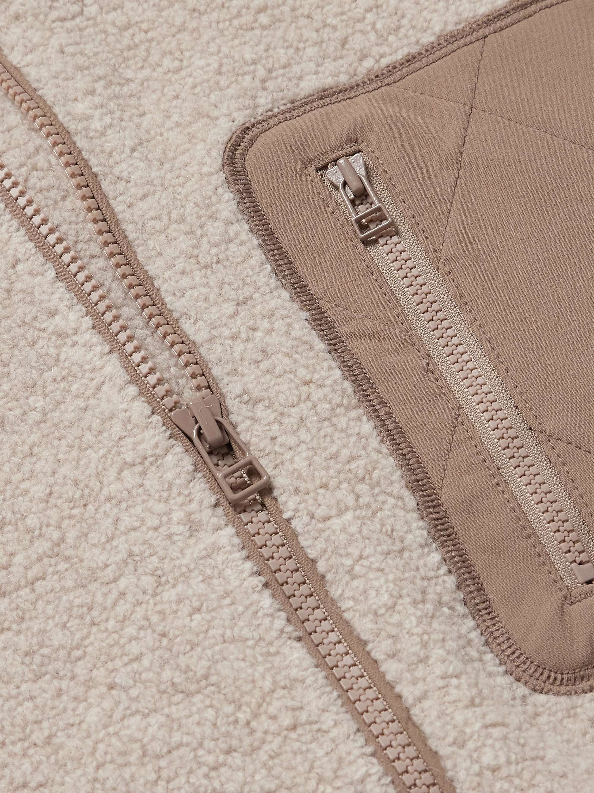 OUTDOOR VOICES MegaFleece Oversized ShellTrimmed ZipUp Jacket for Men