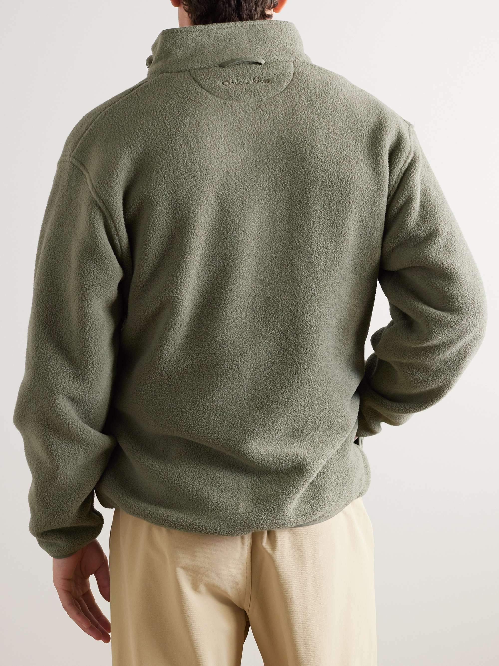 OUTDOOR VOICES Oversized Recycled PrimoFleece HalfZip Sweater for Men