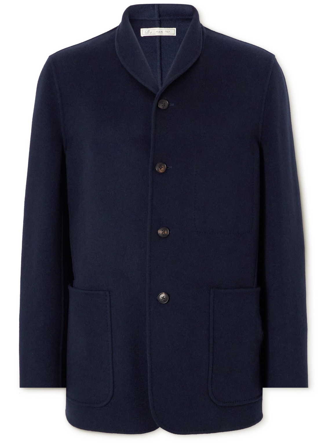 Umit Benan B+ Cashmere Coat In Blue