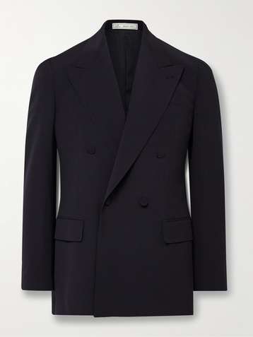 Y#39;s single-breasted wool blazer - Black