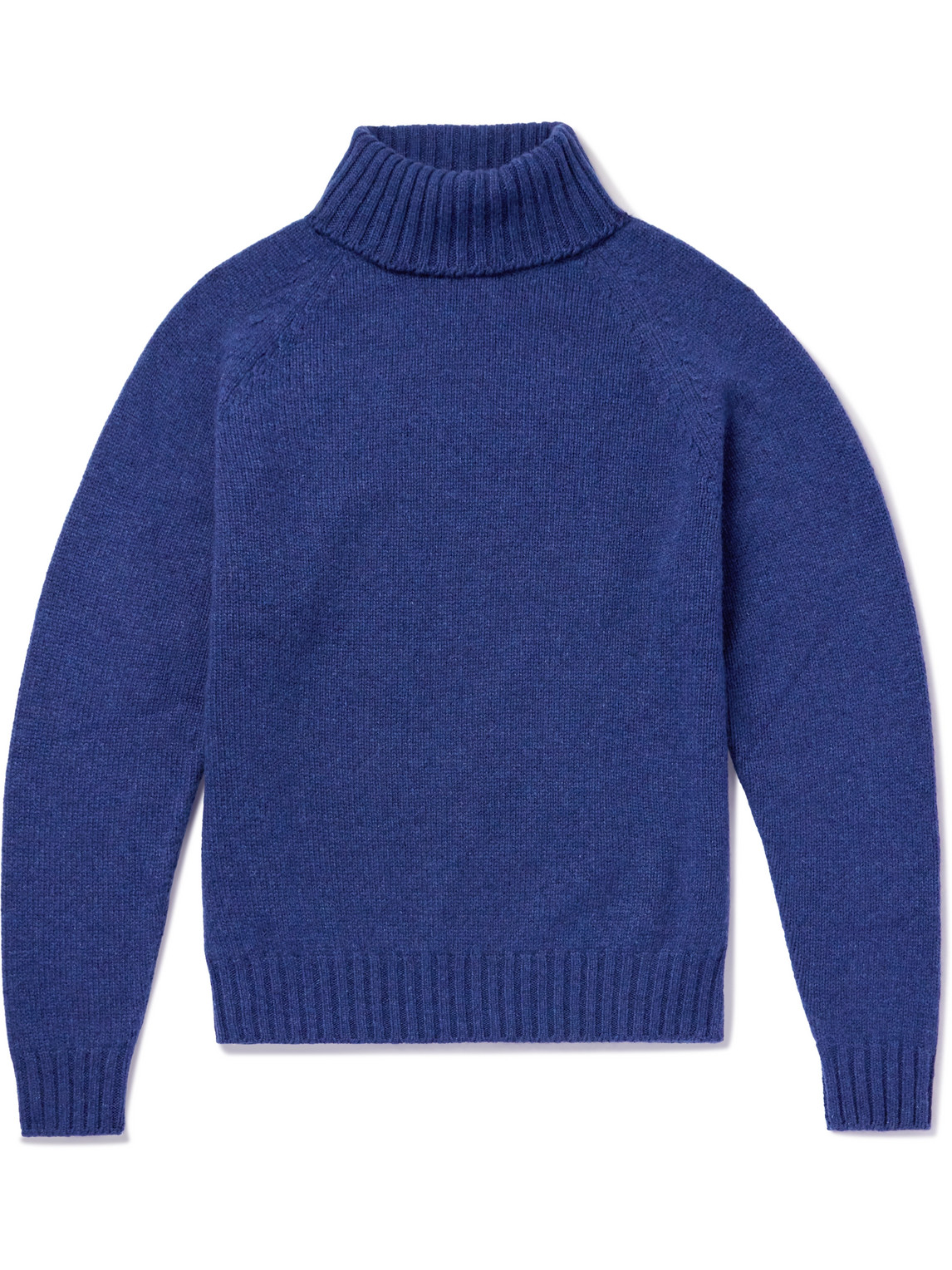 Umit Benan B+ Cashmere Rollneck Sweater In Blue