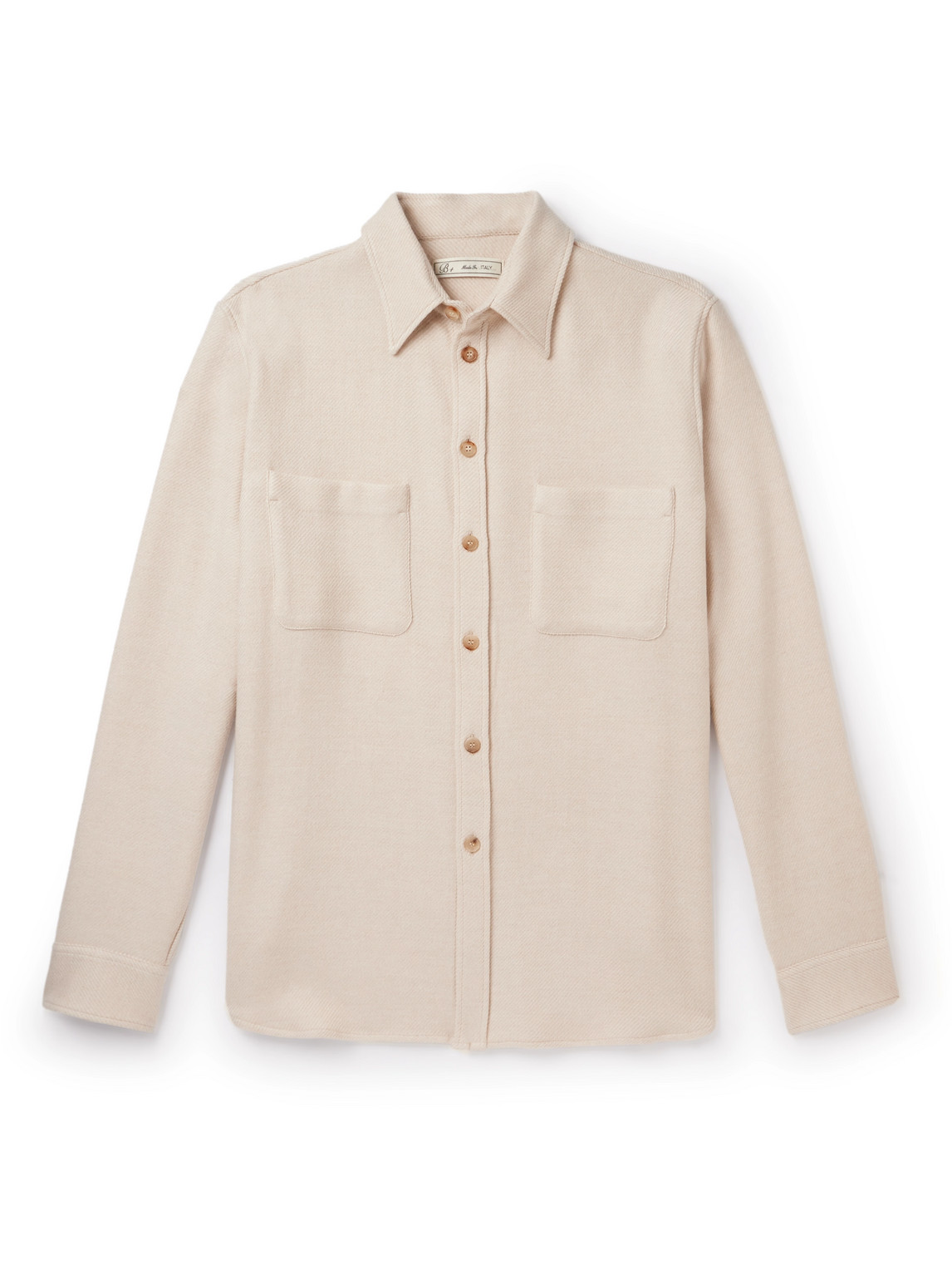 Wool, Silk and Cashmere-Blend Shirt