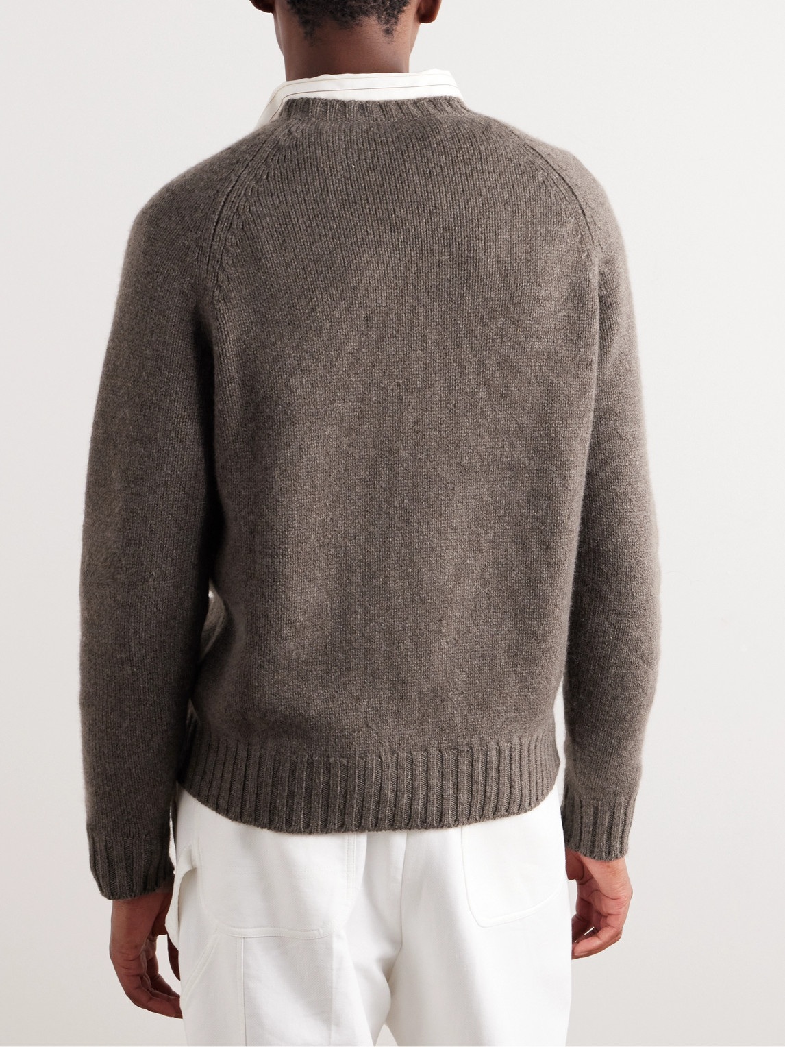 Shop Umit Benan B+ Cashmere Sweater In Brown