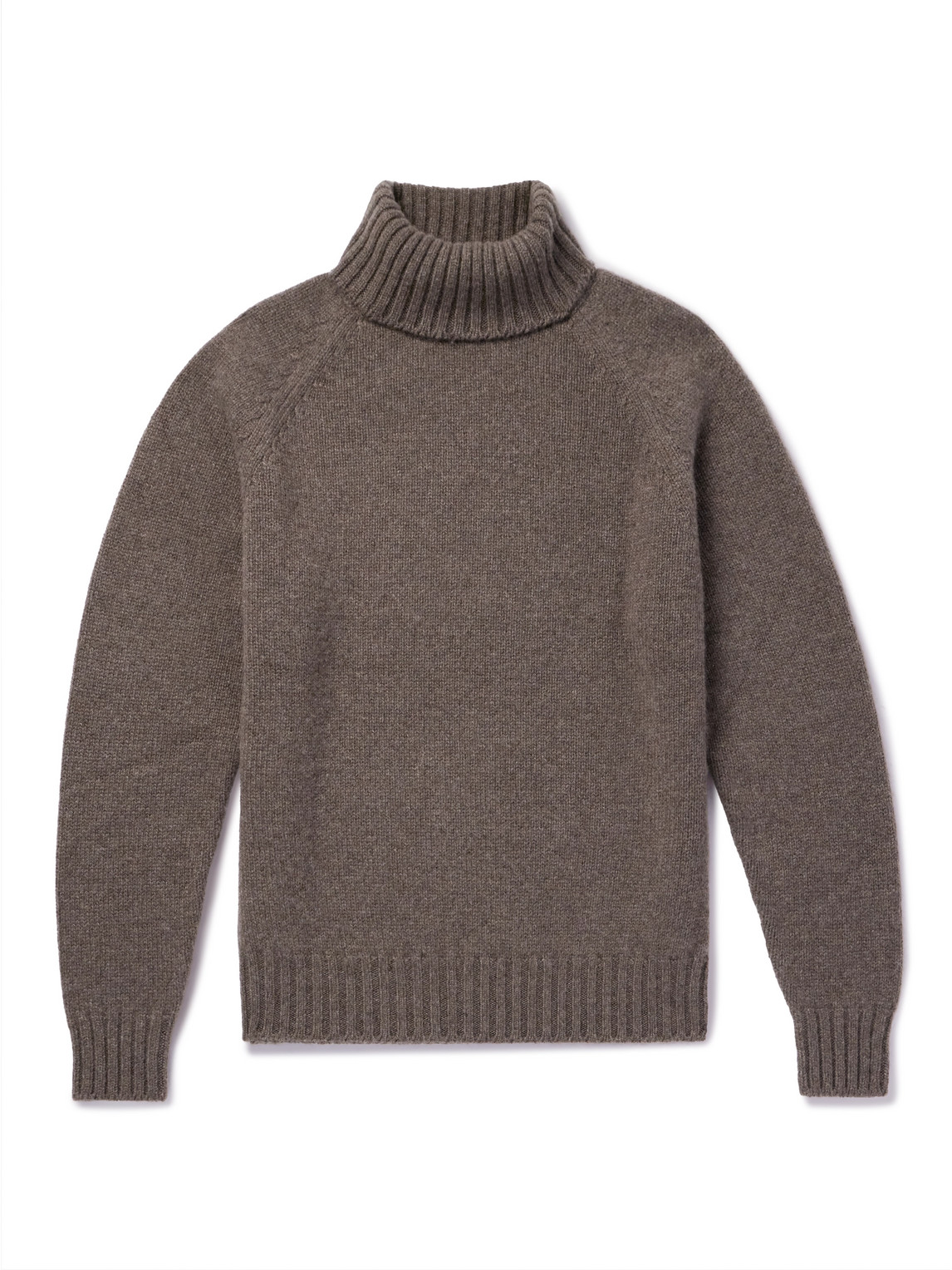 Umit Benan B+ Cashmere Rollneck Sweater In Brown