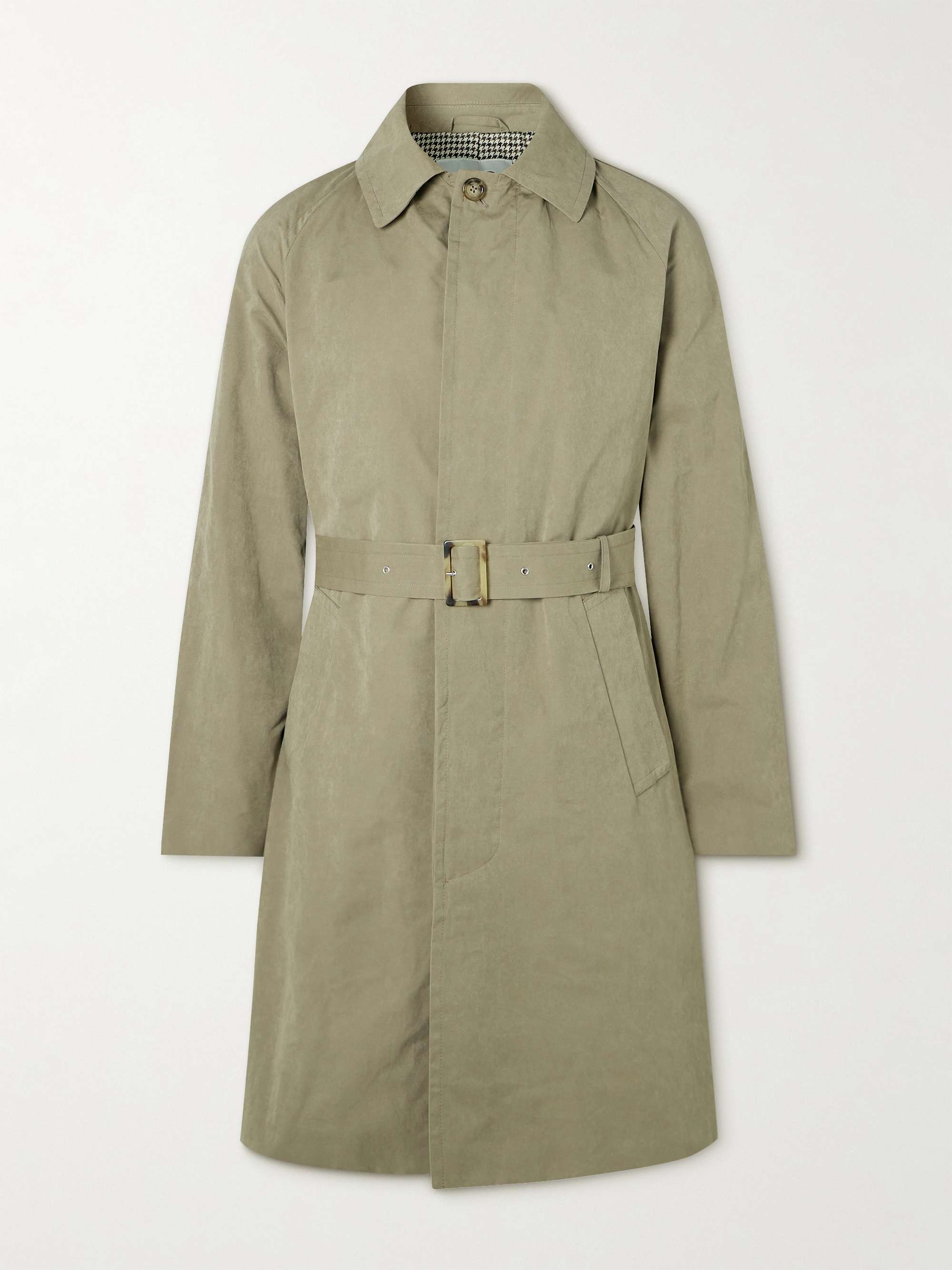 VALSTAR Belted Waxed-Canvas Trench Coat for Men | MR PORTER