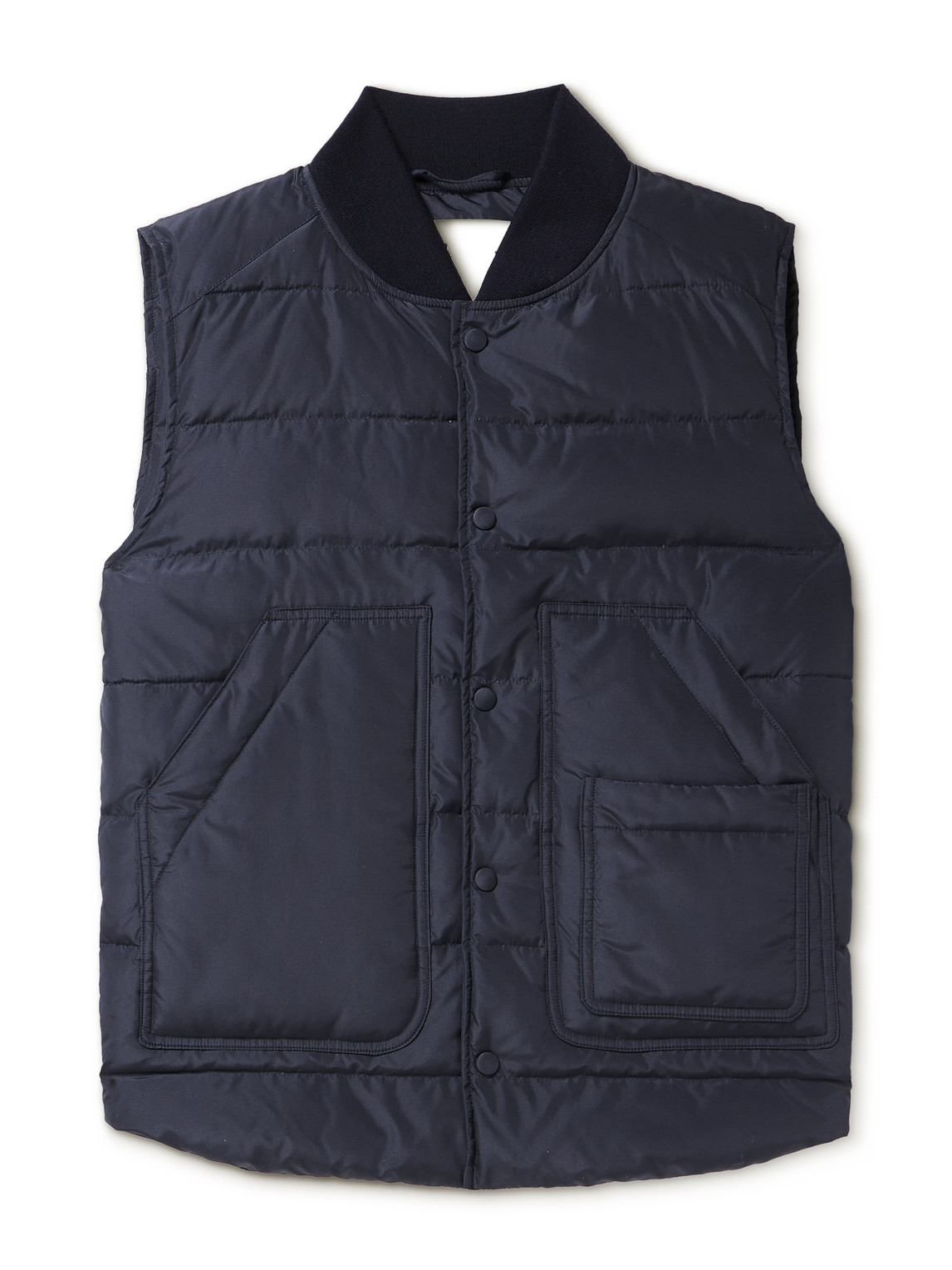 Valstar Quilted Padded Shell Down Gilet In Blue