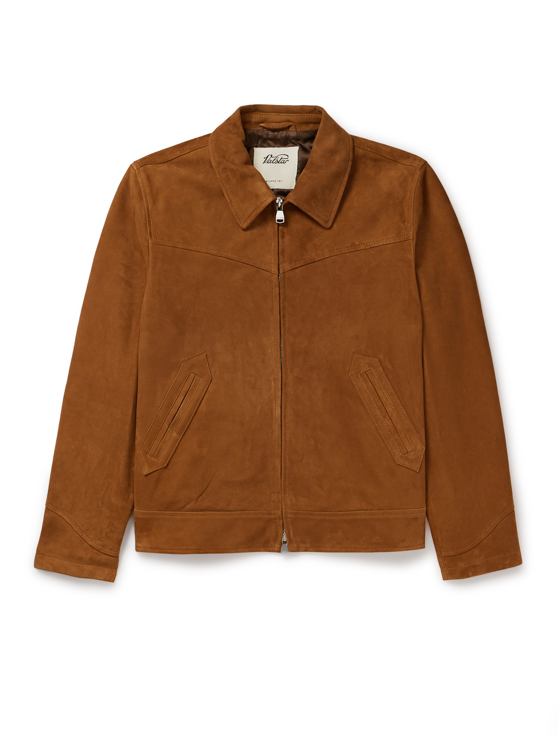 Valstar Cowboy Suede Jacket In Brown