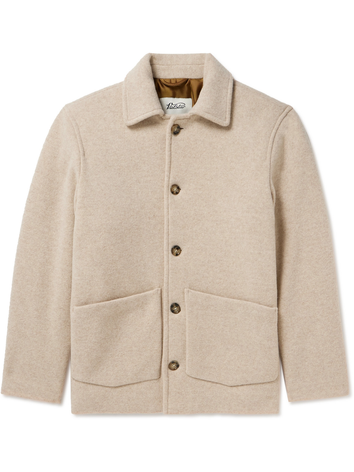 Valstar Wool And Cashmere-blend Chore Jacket In Neutrals