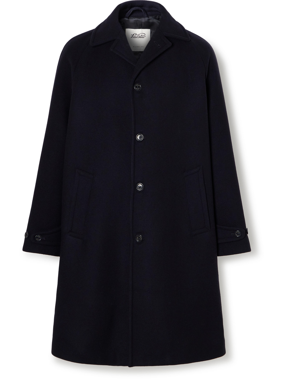 Valstar Wool Overcoat In Blue ModeSens