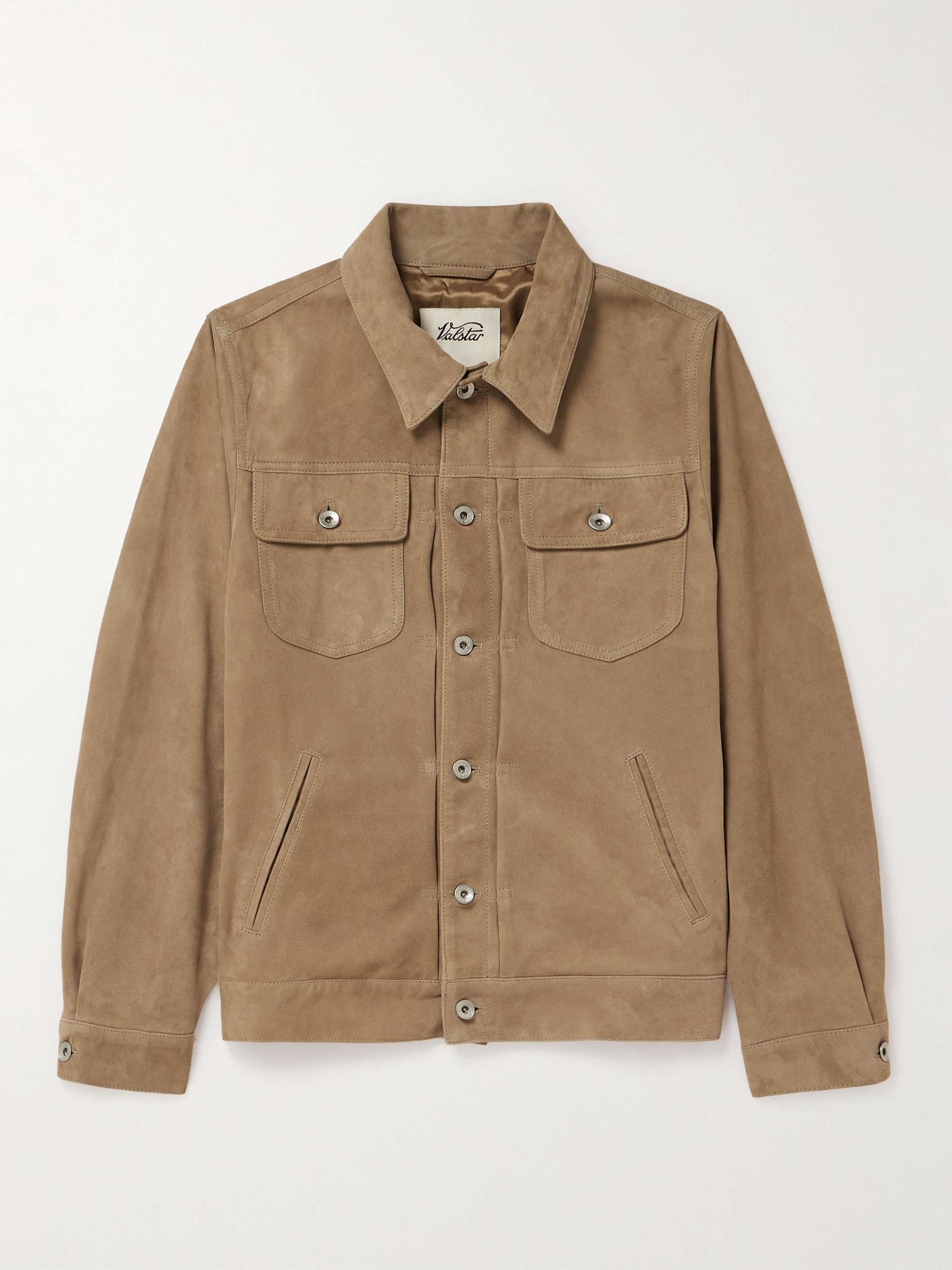 VALSTAR Suede Trucker Jacket for Men | MR PORTER