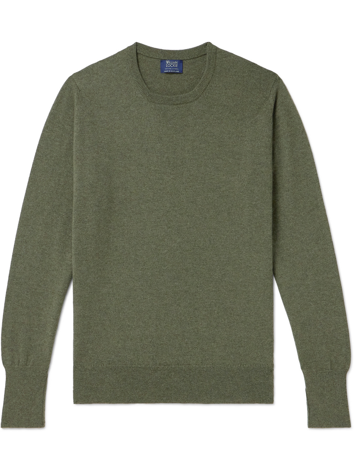 William Lockie Oxton Cashmere Sweater In Green