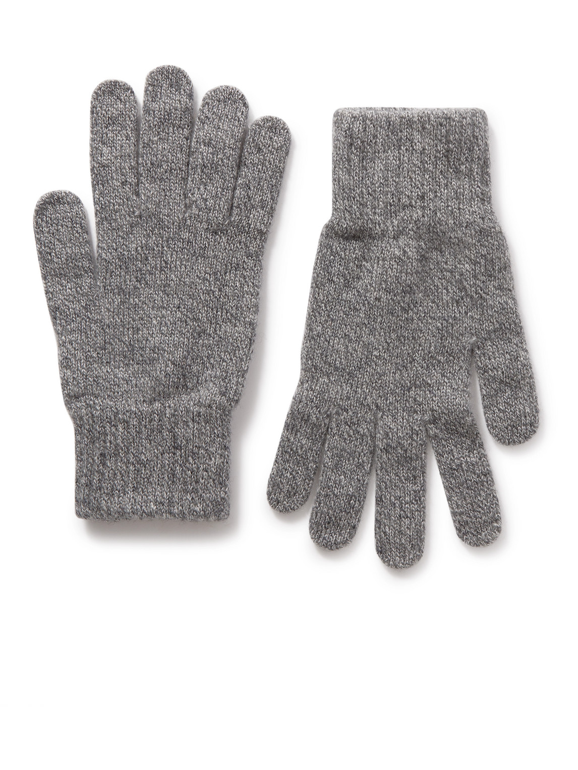 William Lockie Cashmere Gloves In Gray