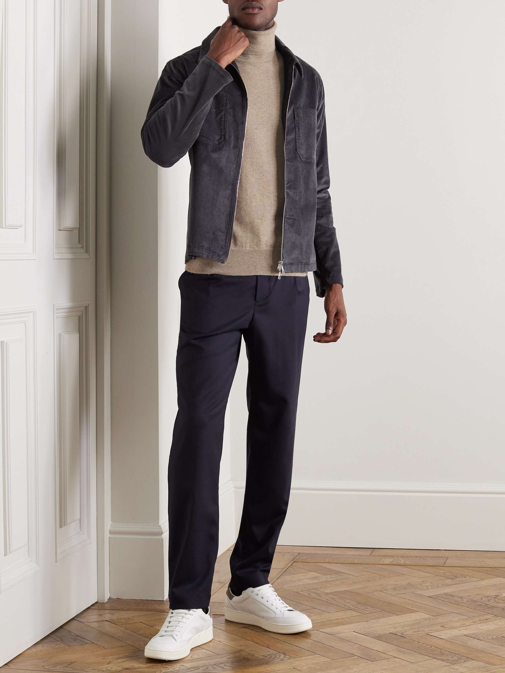 WILLIAM LOCKIE Oxton Slim-Fit Cashmere Rollneck Sweater